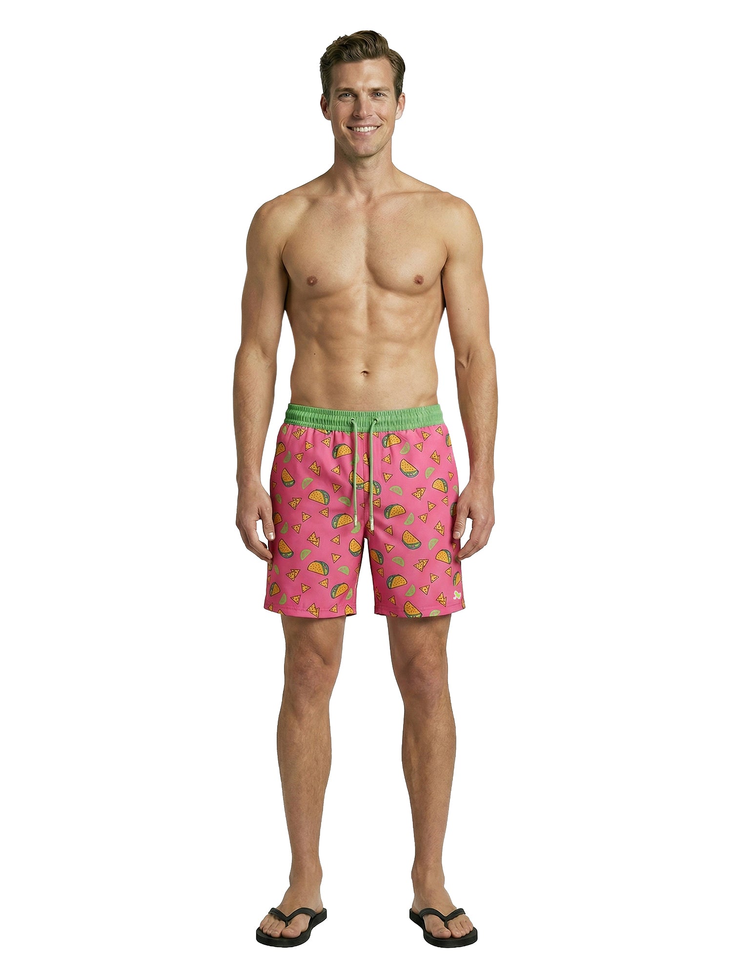 Patrick Swim Short - Taco Tuesday - Knockout Pink
