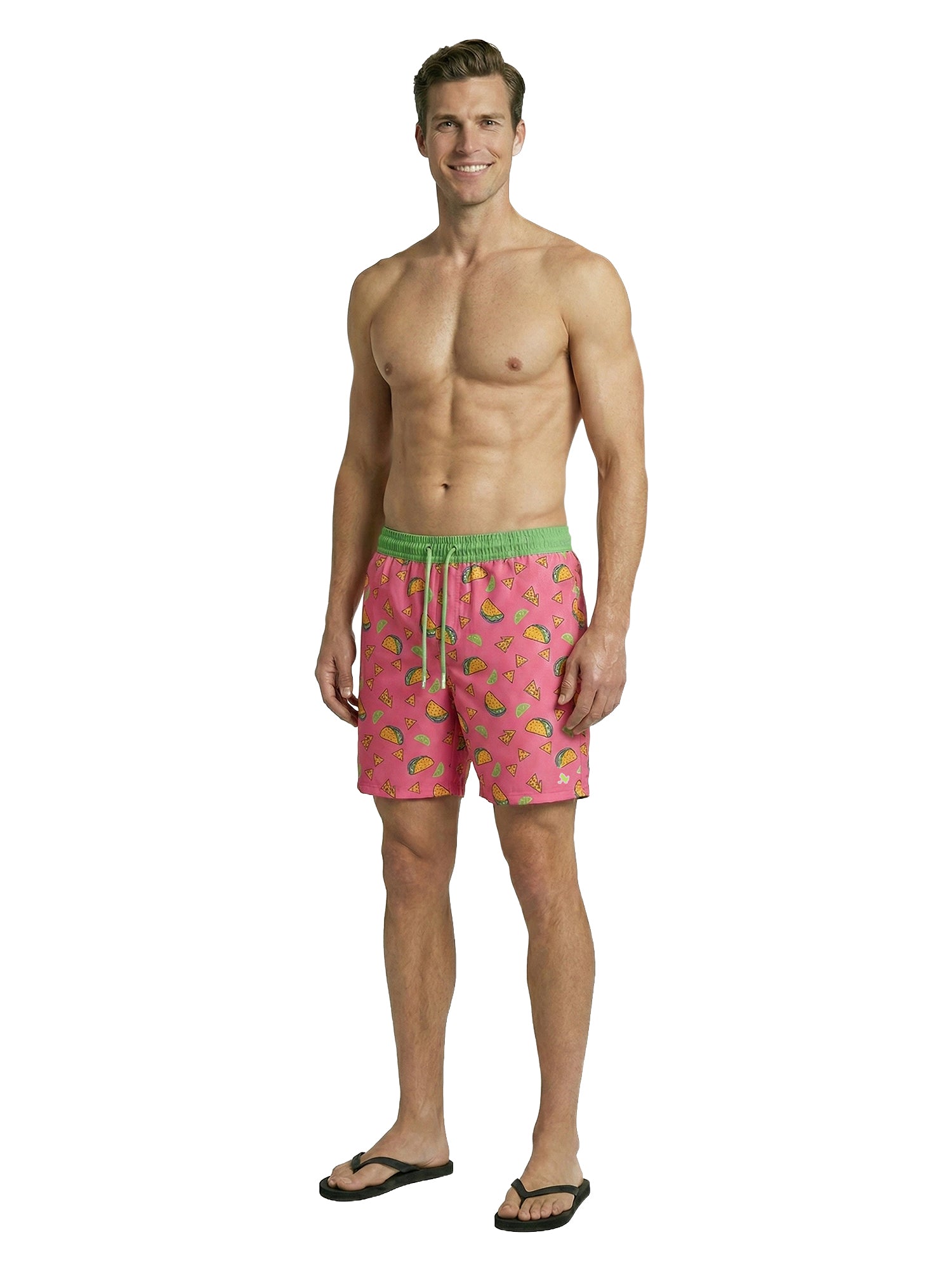 Patrick Swim Short - Taco Tuesday - Knockout Pink