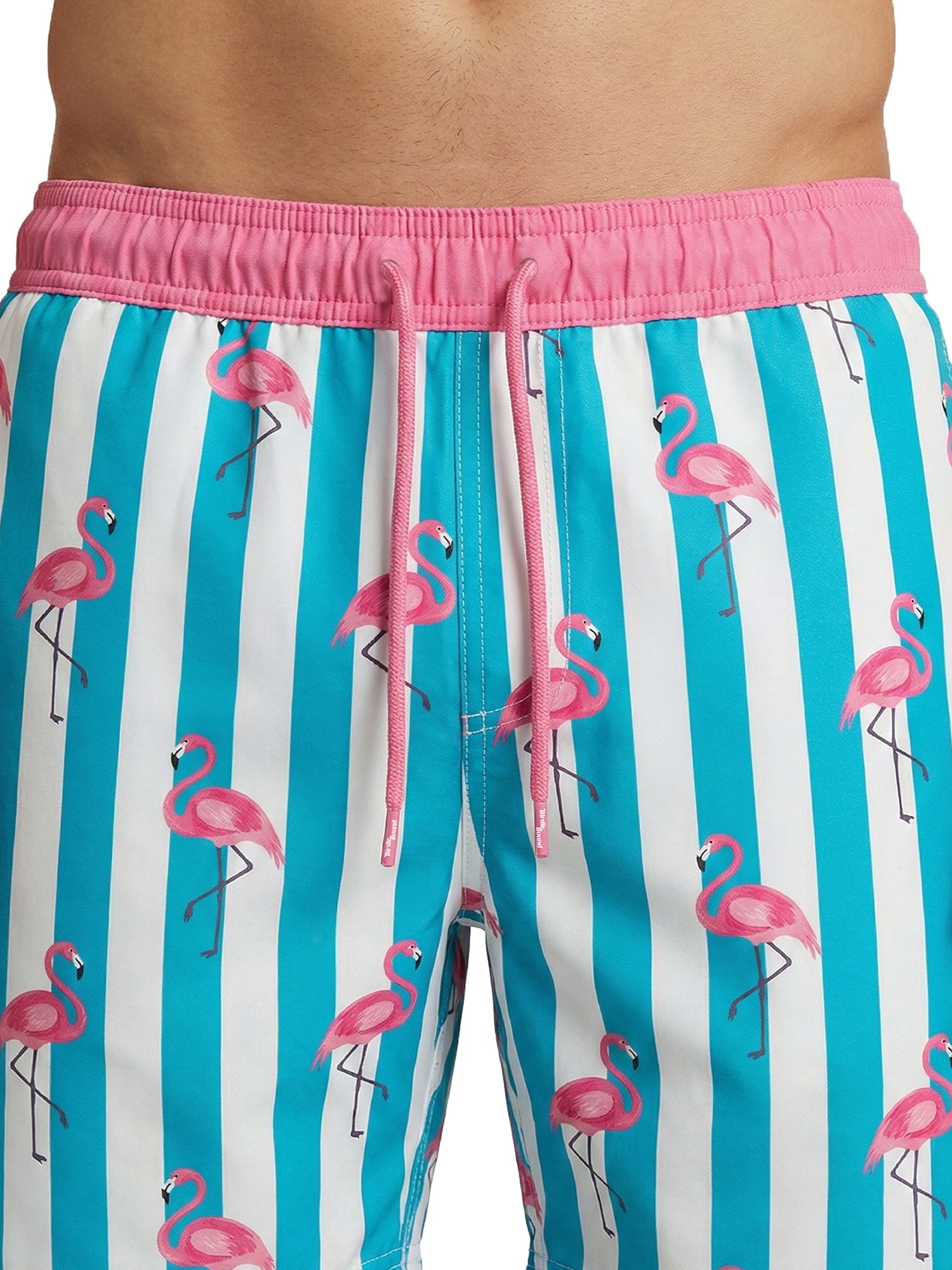 Patrick Swim Short - Beverly Flamingos - Bachelor Button