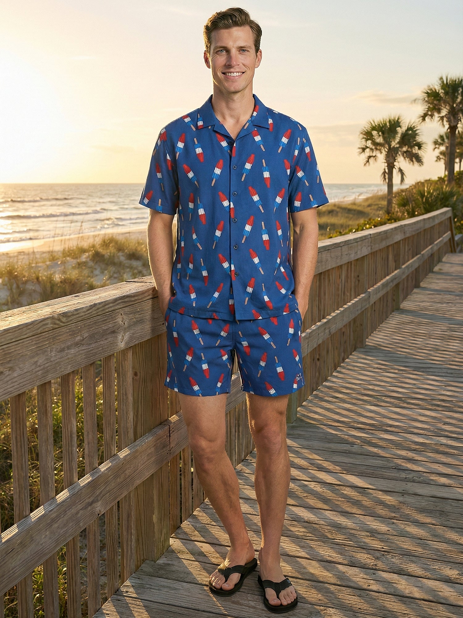Patrick Swim Short - Bombpops - Sodalight Blue