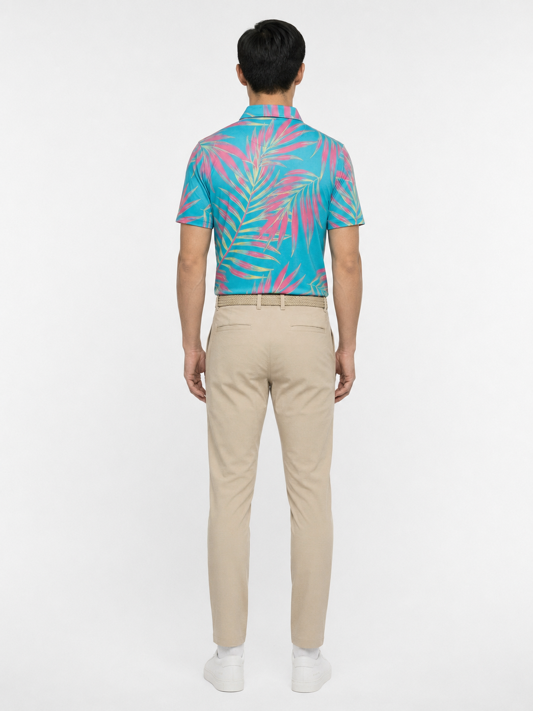 The G.O.A.T. Polo - Leaves - Bachelor Button