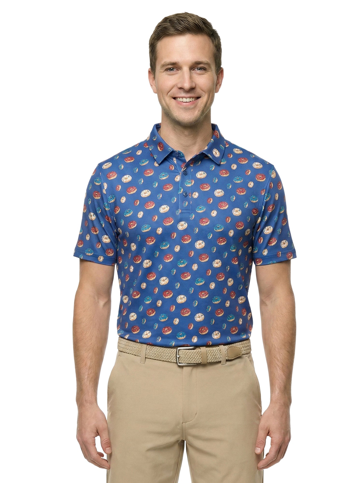 The G.O.A.T. Polo - Liberty Donuts - Birdie Blue