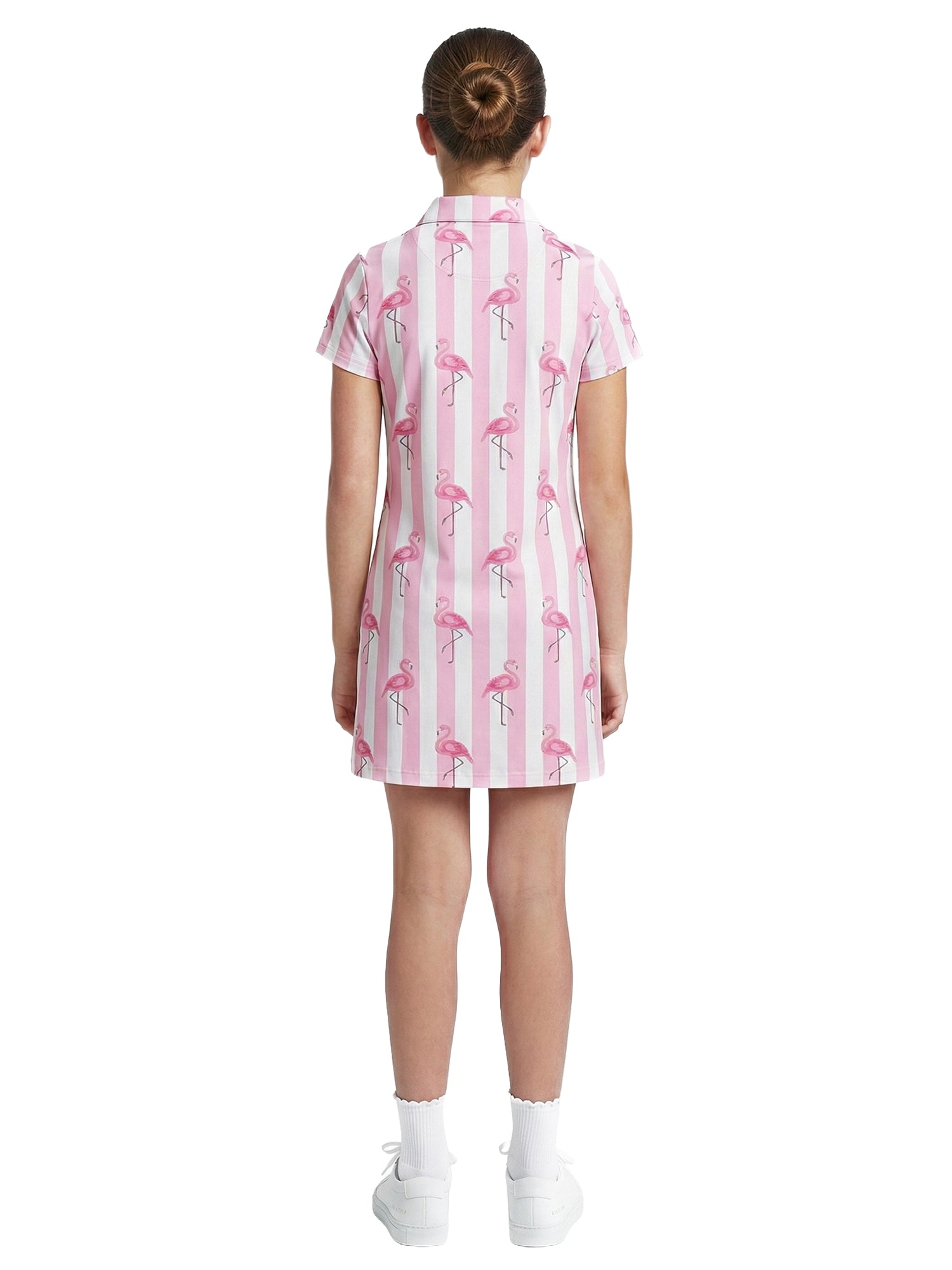 Girls Anjie Dress - Beverly Flamingo - Light Pink