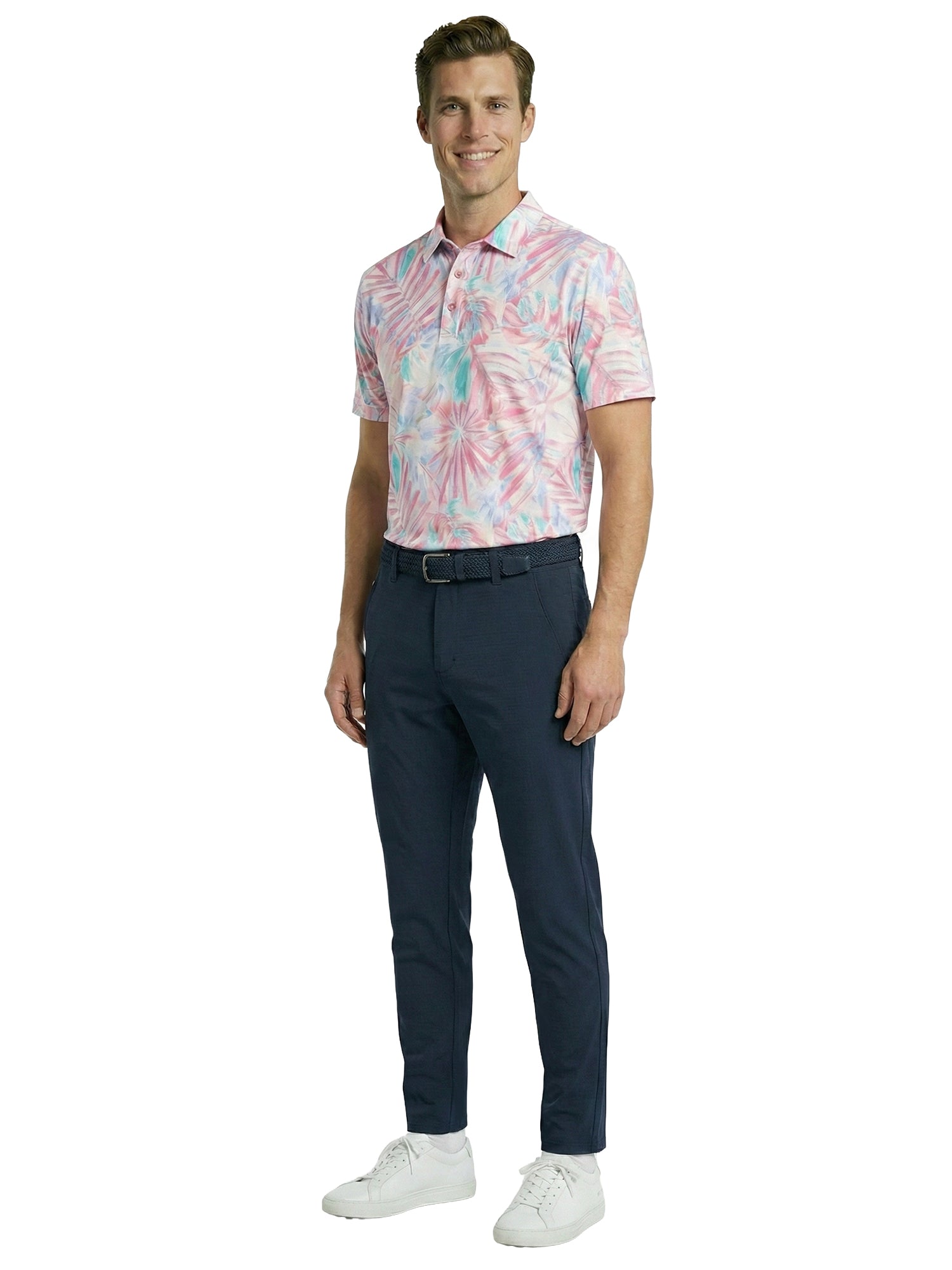 The G.O.A.T. Polo - Pastel Palms - Pastel Ombre