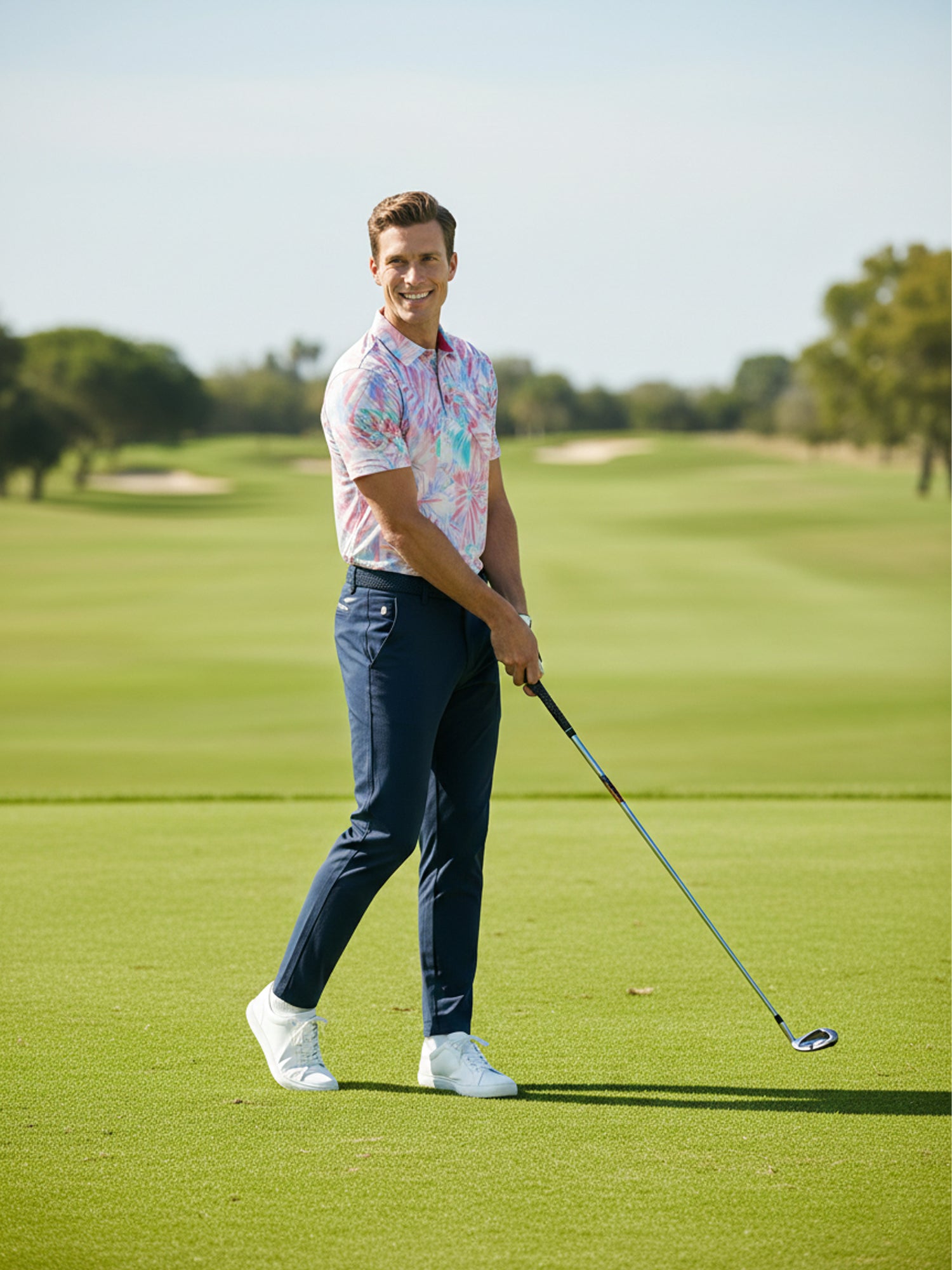 The G.O.A.T. Polo - Pastel Palms - Pastel Ombre