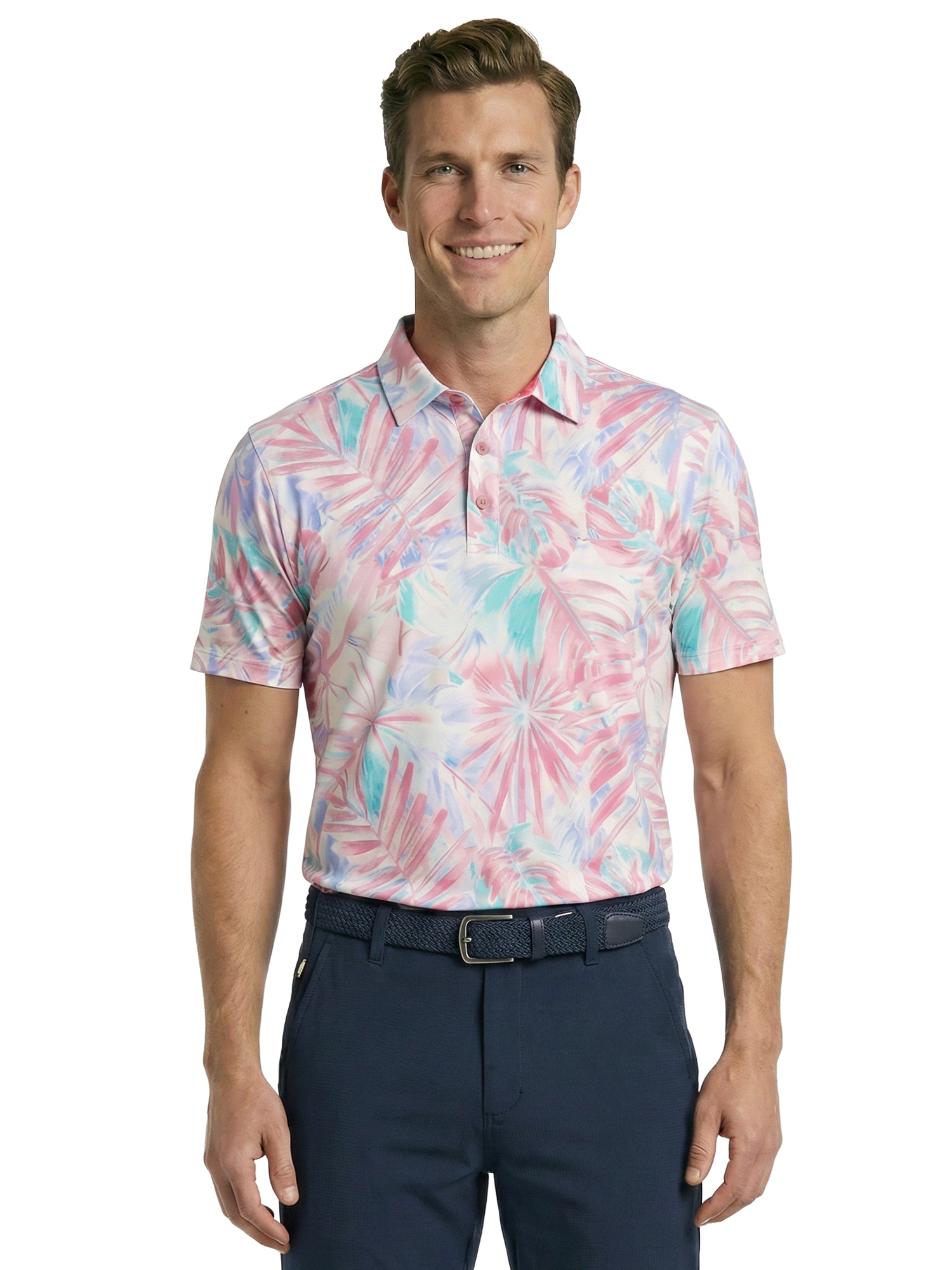 The G.O.A.T. Polo - Pastel Palms - Pastel Ombre