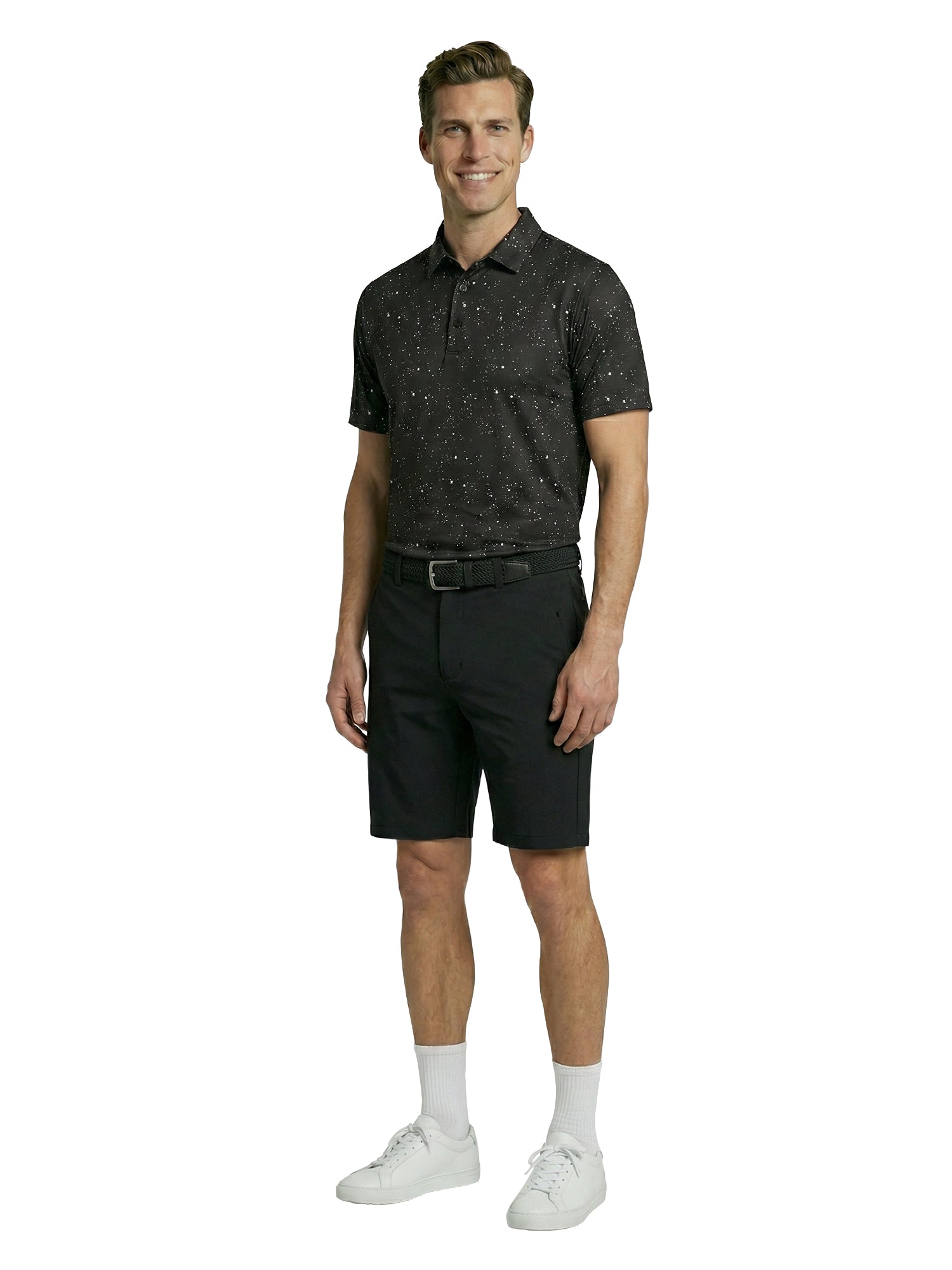 The G.O.A.T. Polo - Splatter - Black