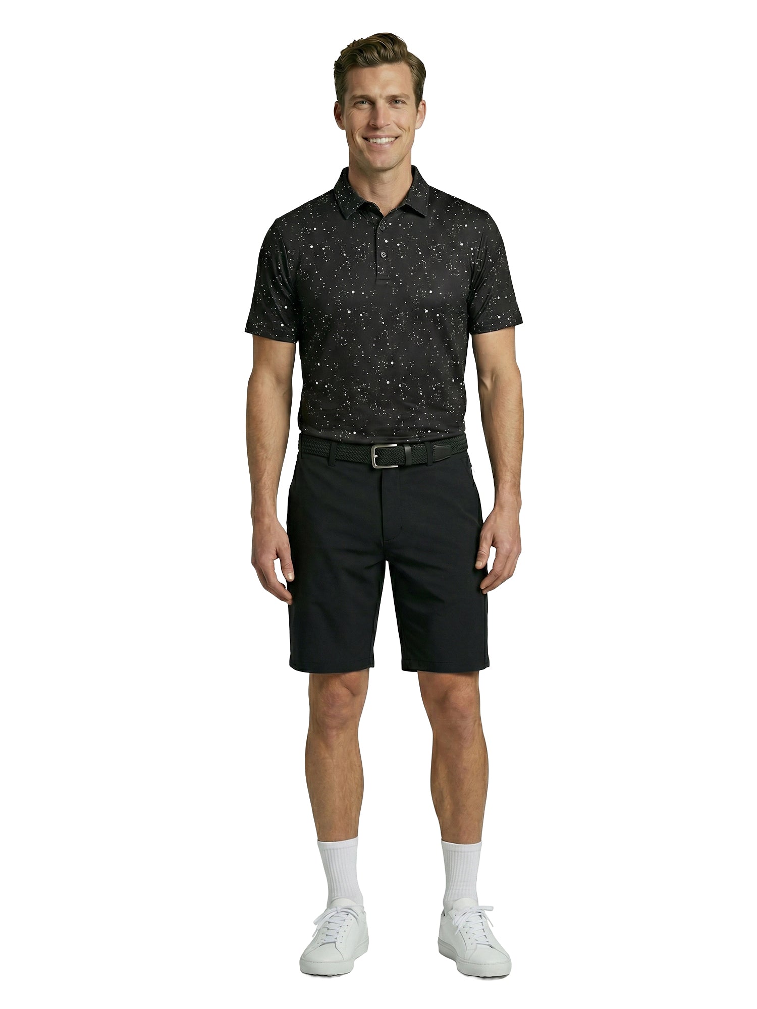 The G.O.A.T. Polo - Splatter - Black