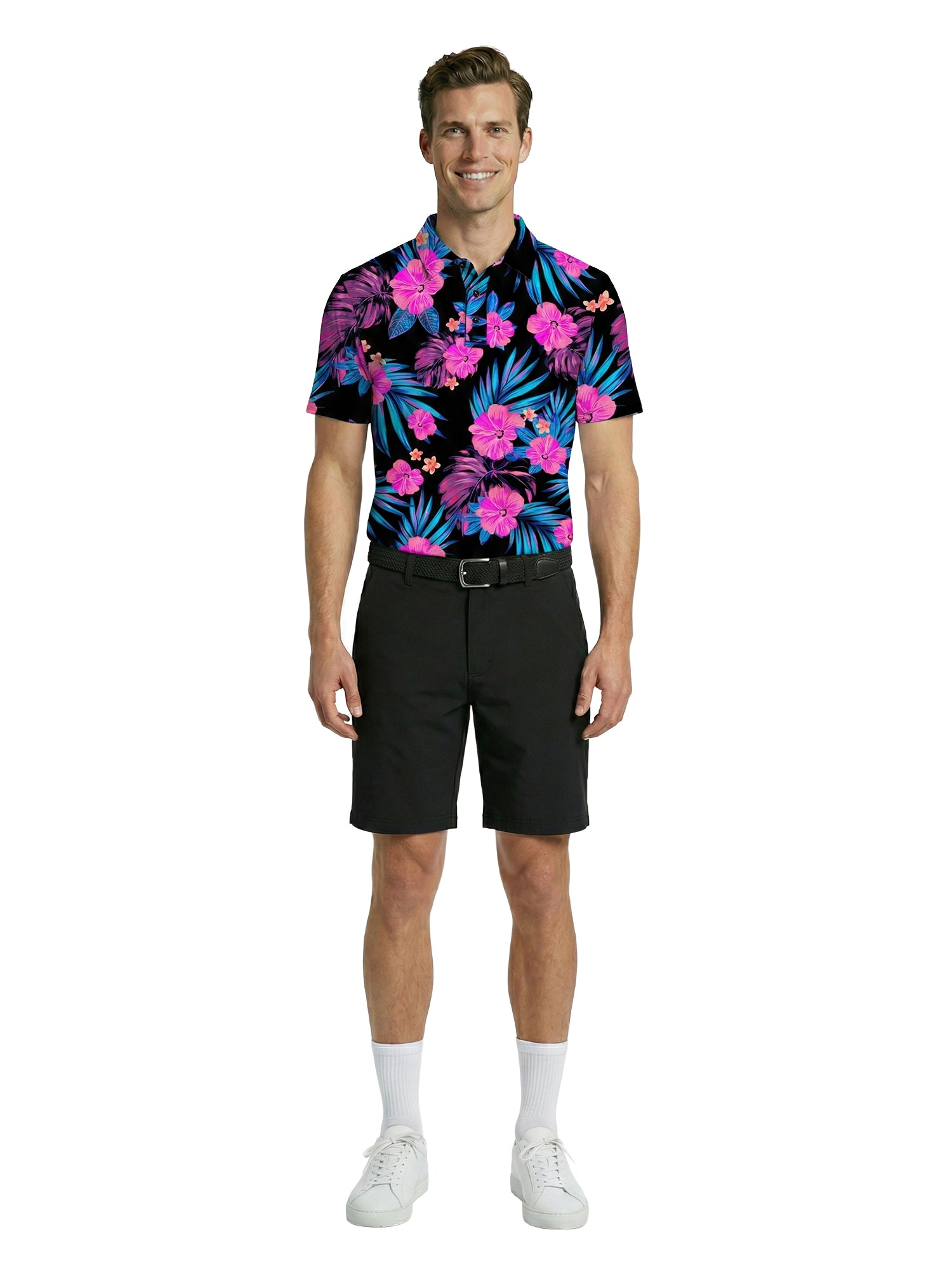 The G.O.A.T. Polo - Hawaiian Dream - Black