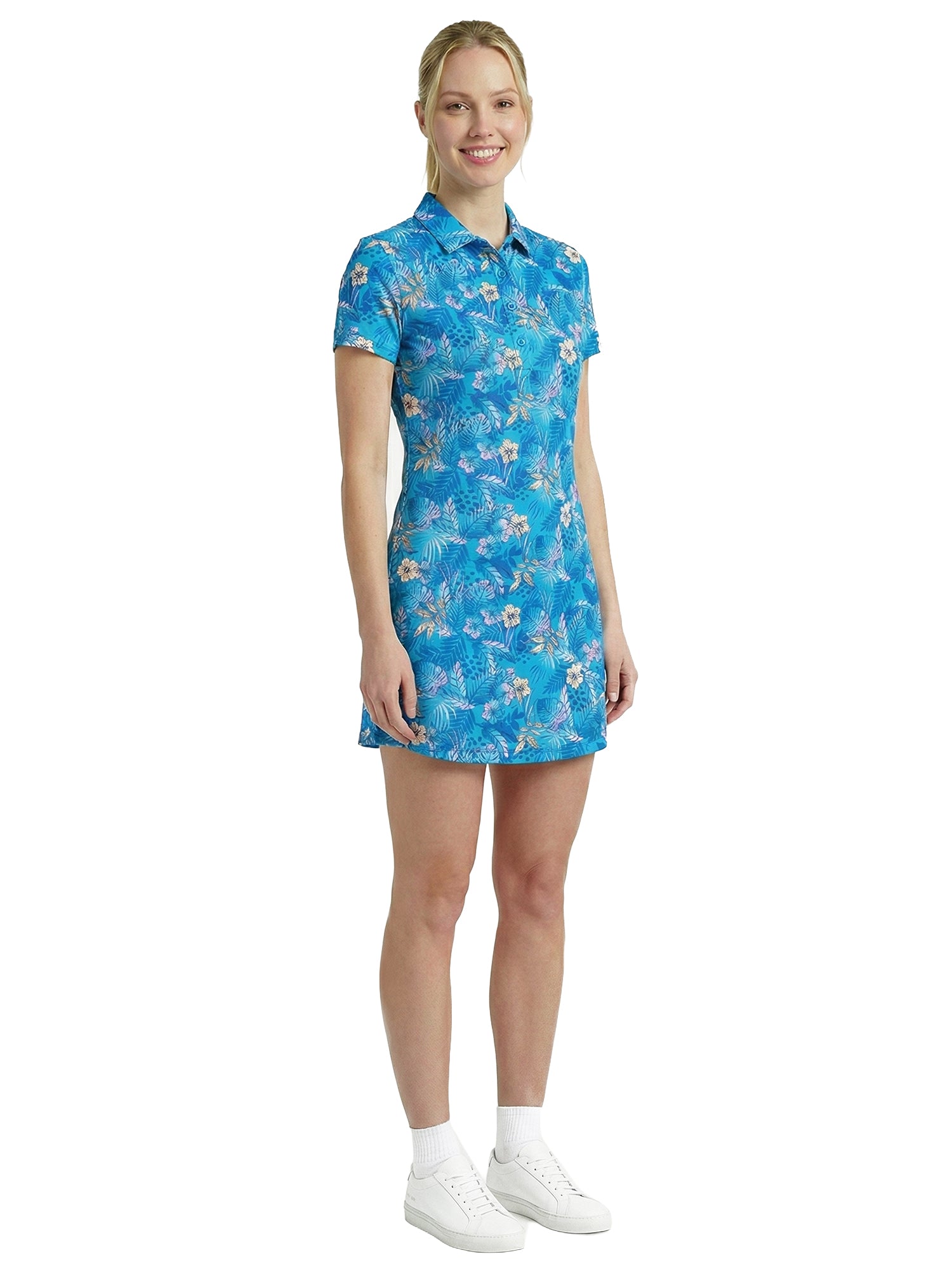 Anjie Dress - Jungle Ombre - Bachelor Button