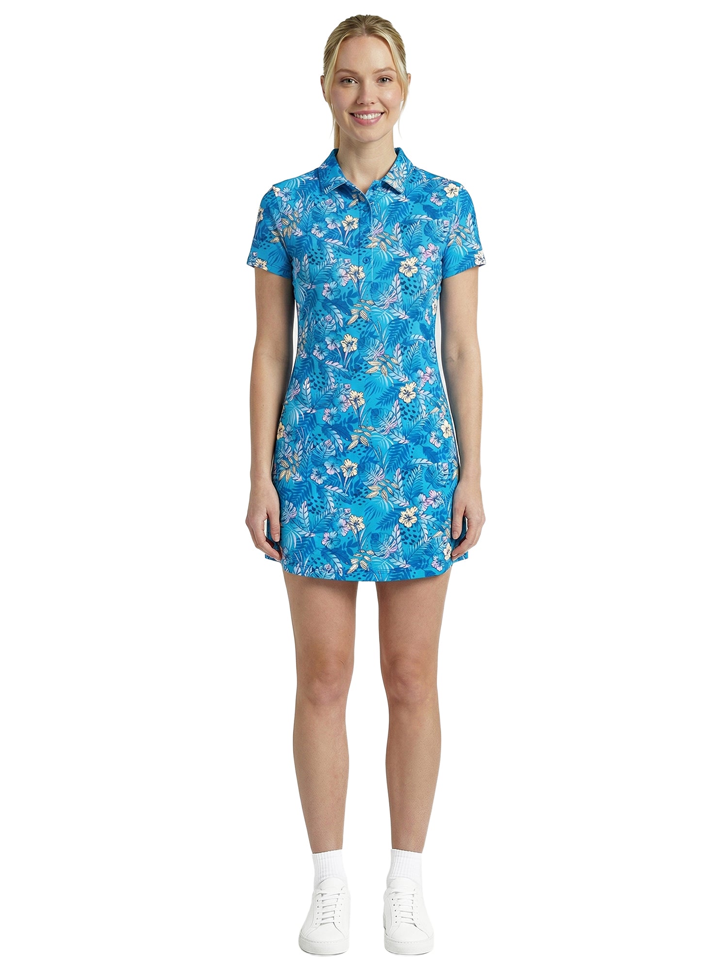 Anjie Dress - Jungle Ombre - Bachelor Button