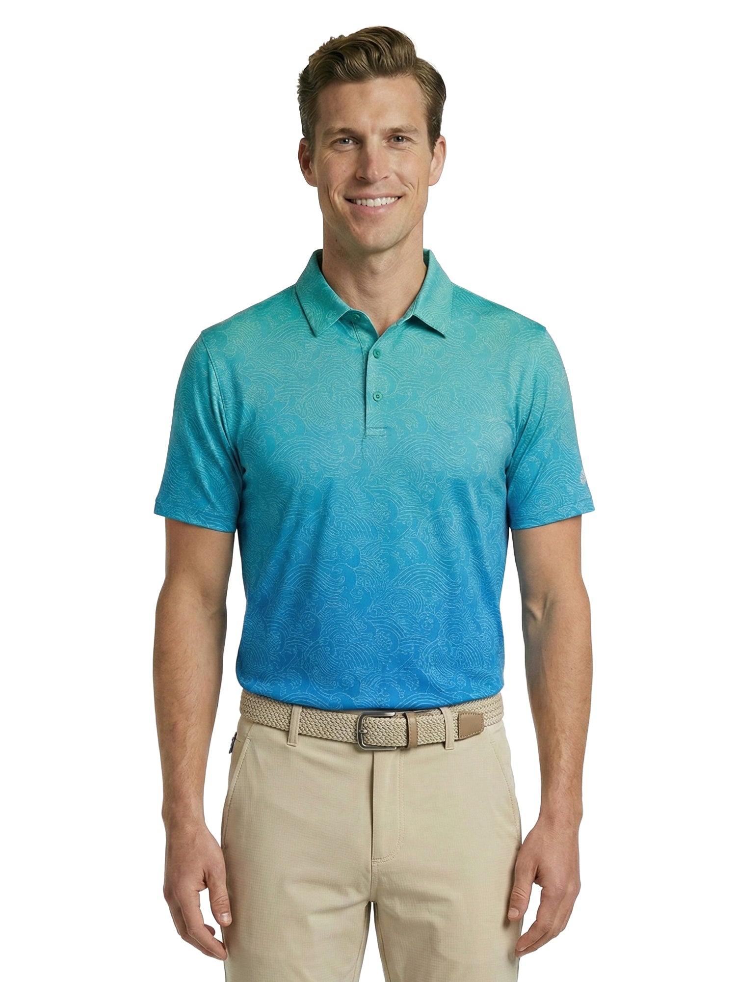 The G.O.A.T. Polo - Ombre Waves - Bermuda/Hawaiian Ocean