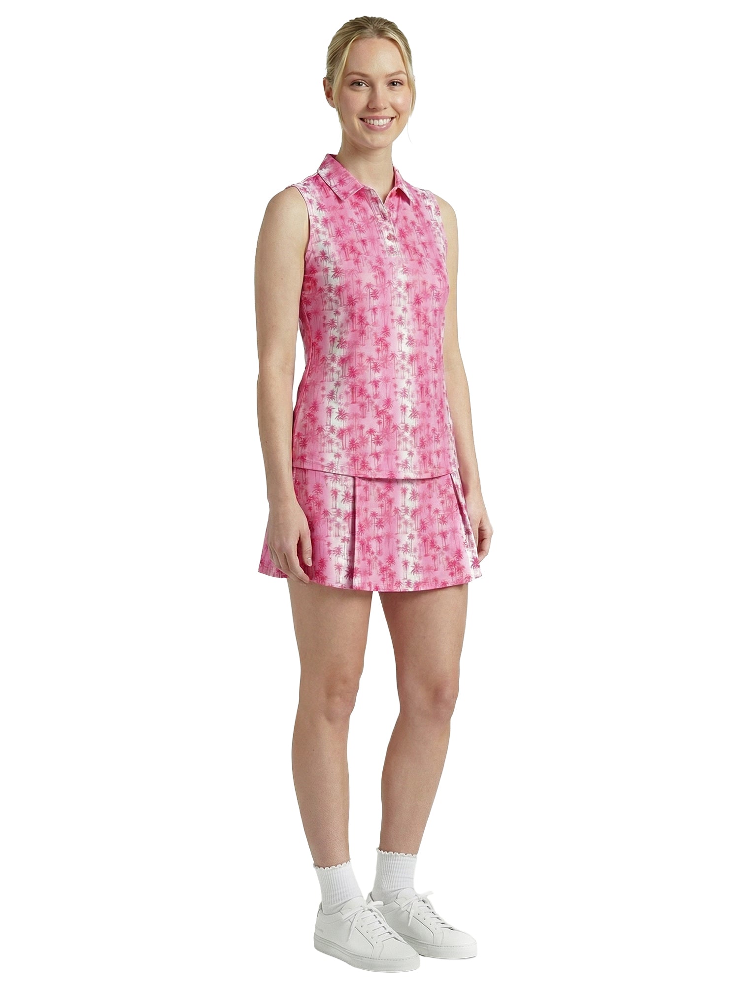 Gemma Polo - Sunset Palm - Fuschia Pink