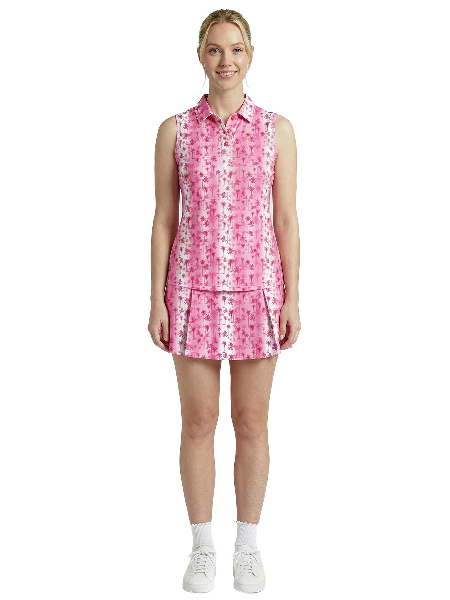 Gemma Polo - Sunset Palm - Fuschia Pink