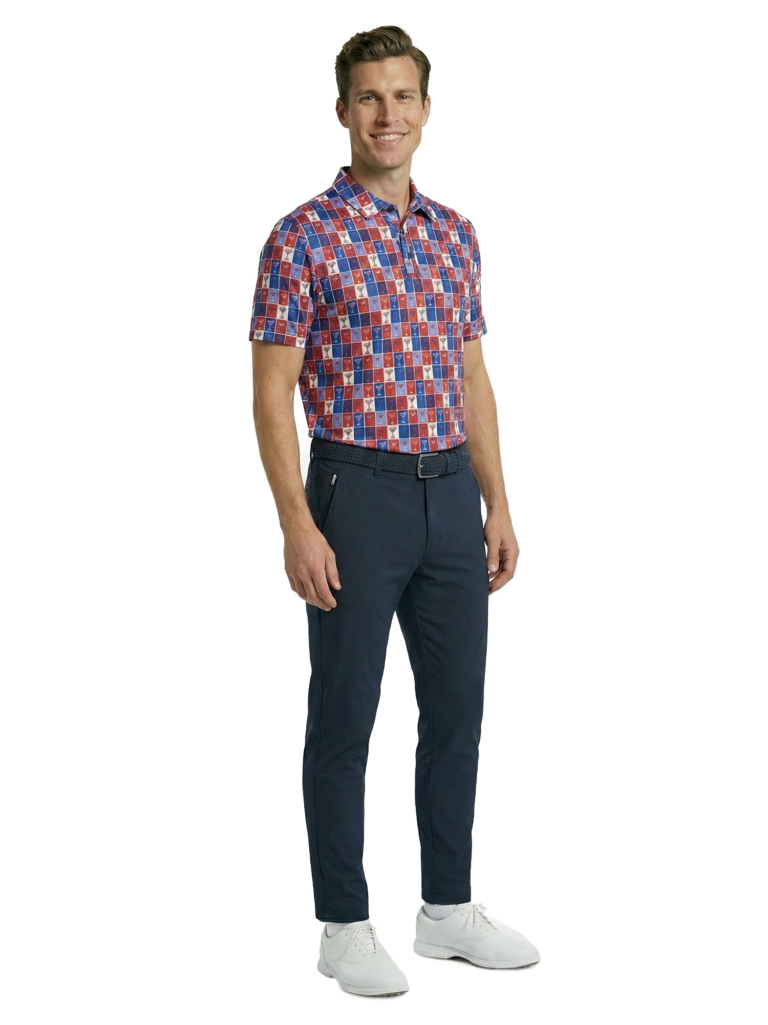 The G.O.A.T. Polo - Pop Art Cocktail - Red/White/Blue