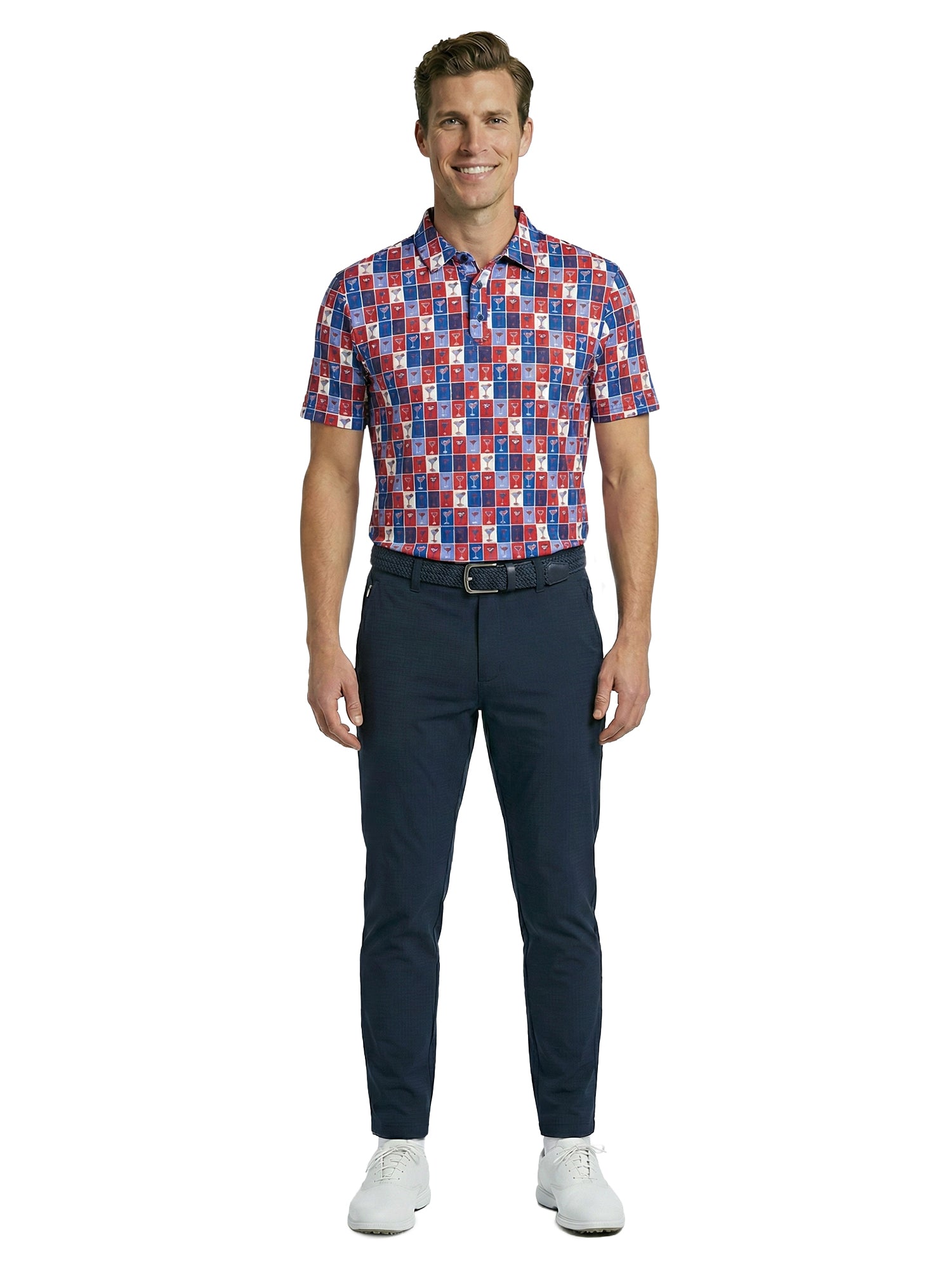 The G.O.A.T. Polo - Pop Art Cocktail - Red/White/Blue