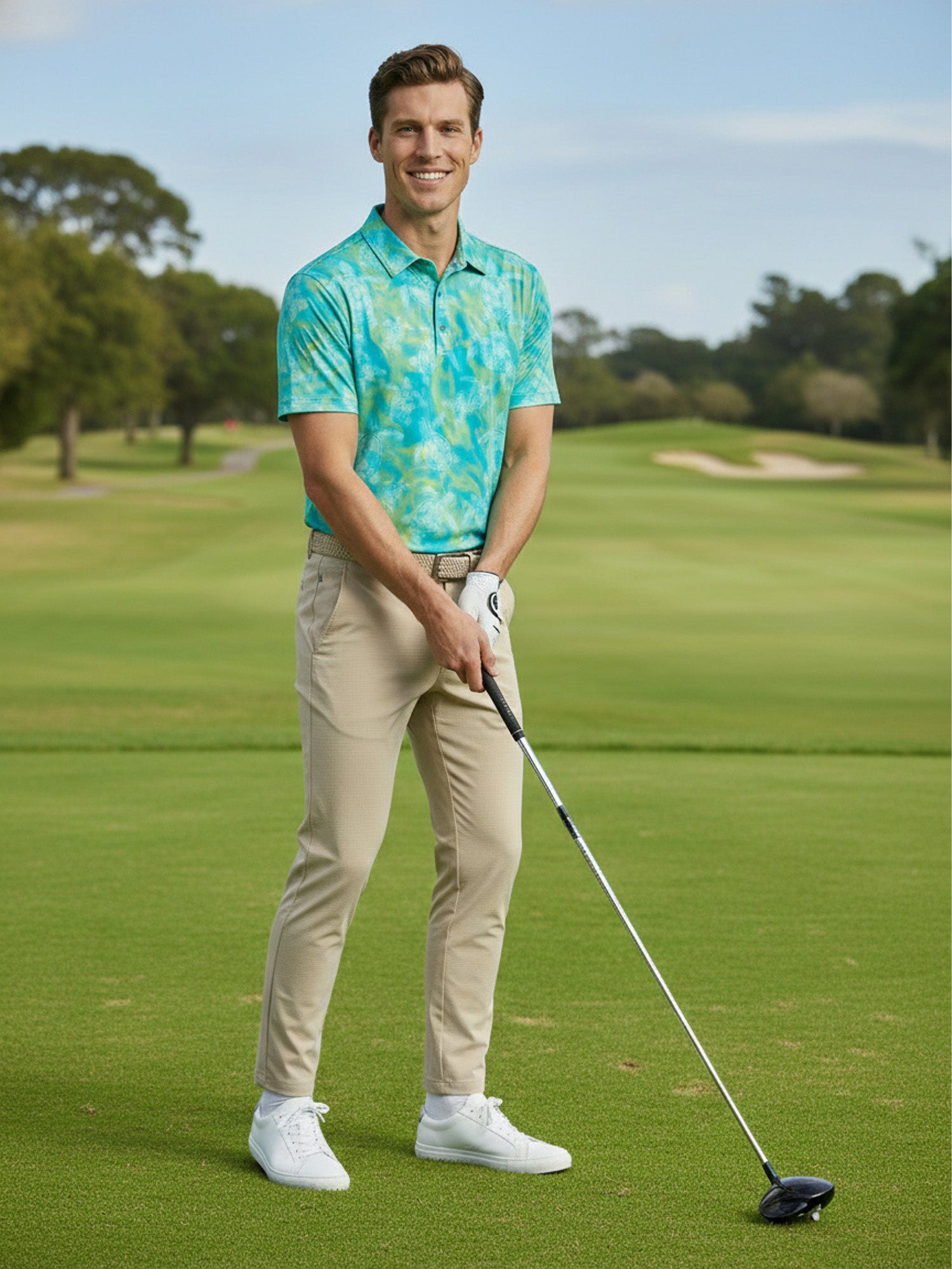 The G.O.A.T. Polo - Turtles - Aqua