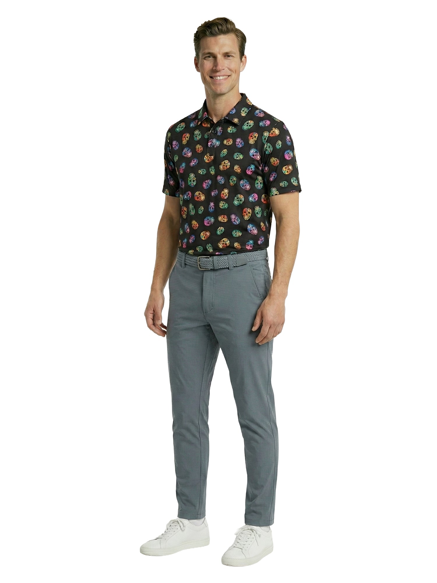 The G.O.A.T. Polo - Day of the Dead - Black