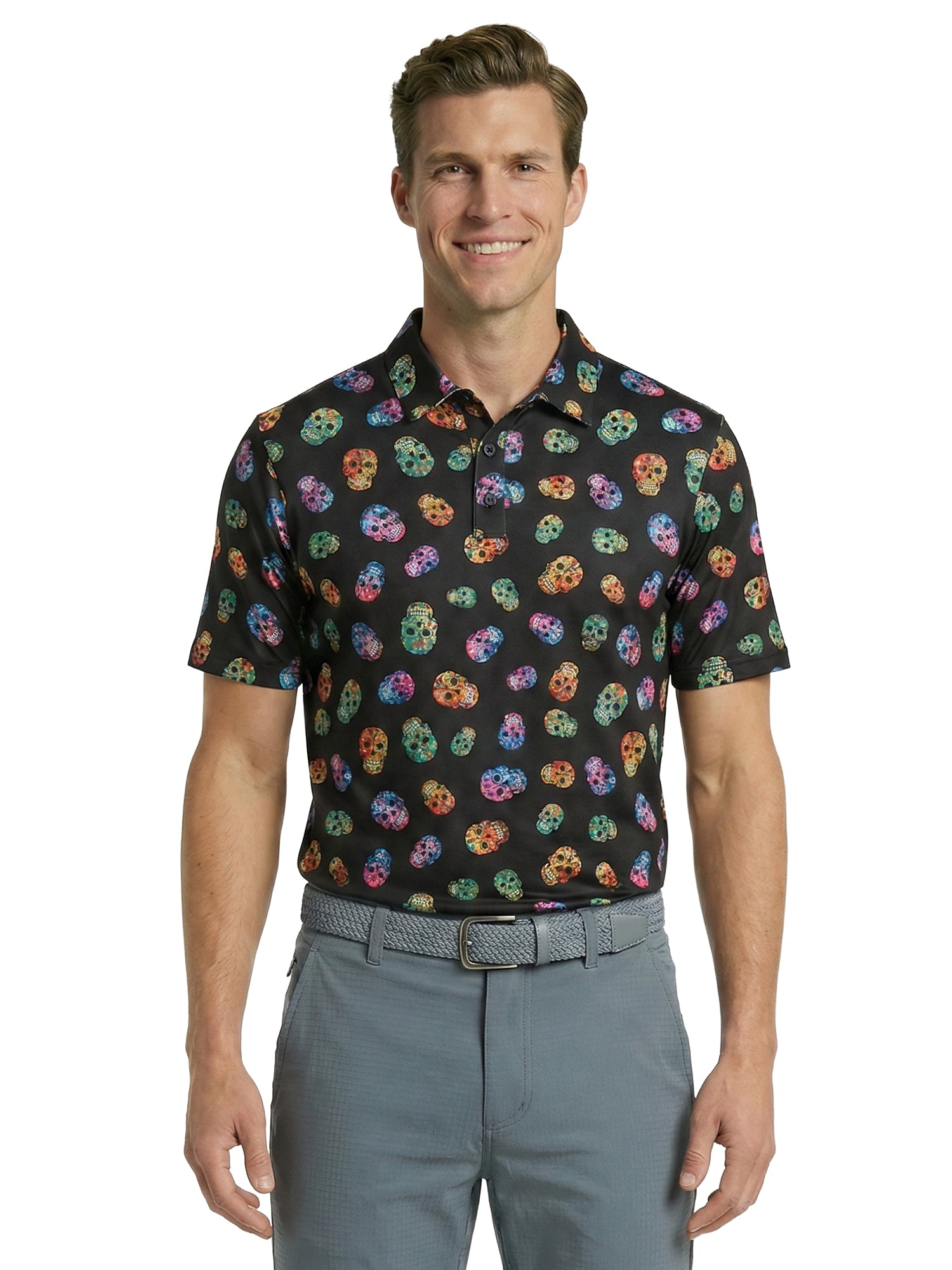 The G.O.A.T. Polo - Day of the Dead - Black