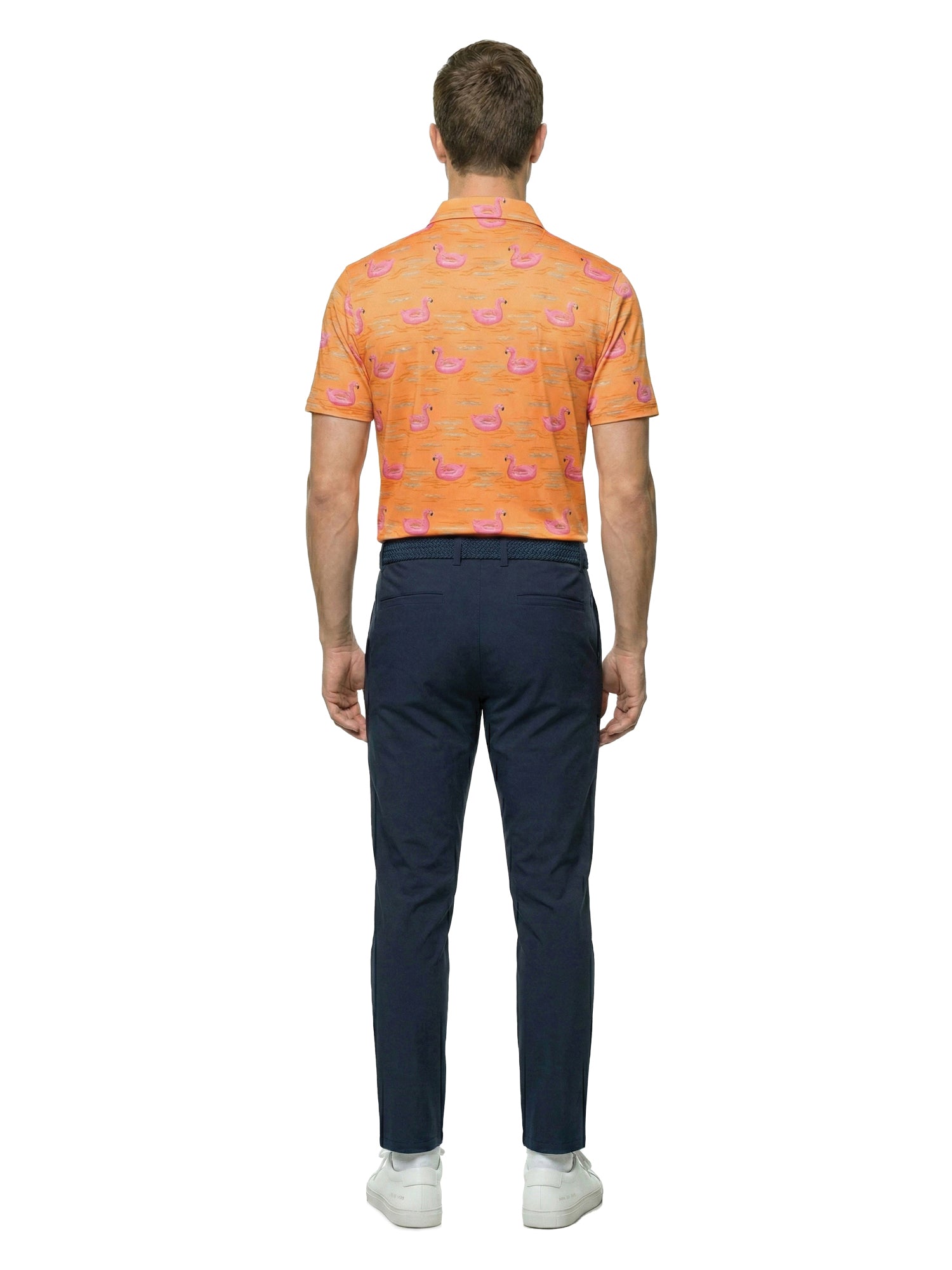 The G.O.A.T. Polo - Flamingo Floatie - Mock Orange