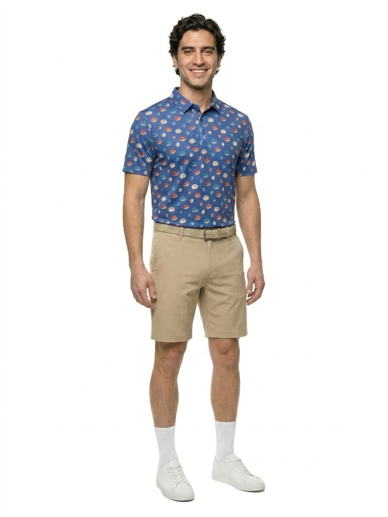 The G.O.A.T. Polo - Liberty Donuts - Birdie Blue