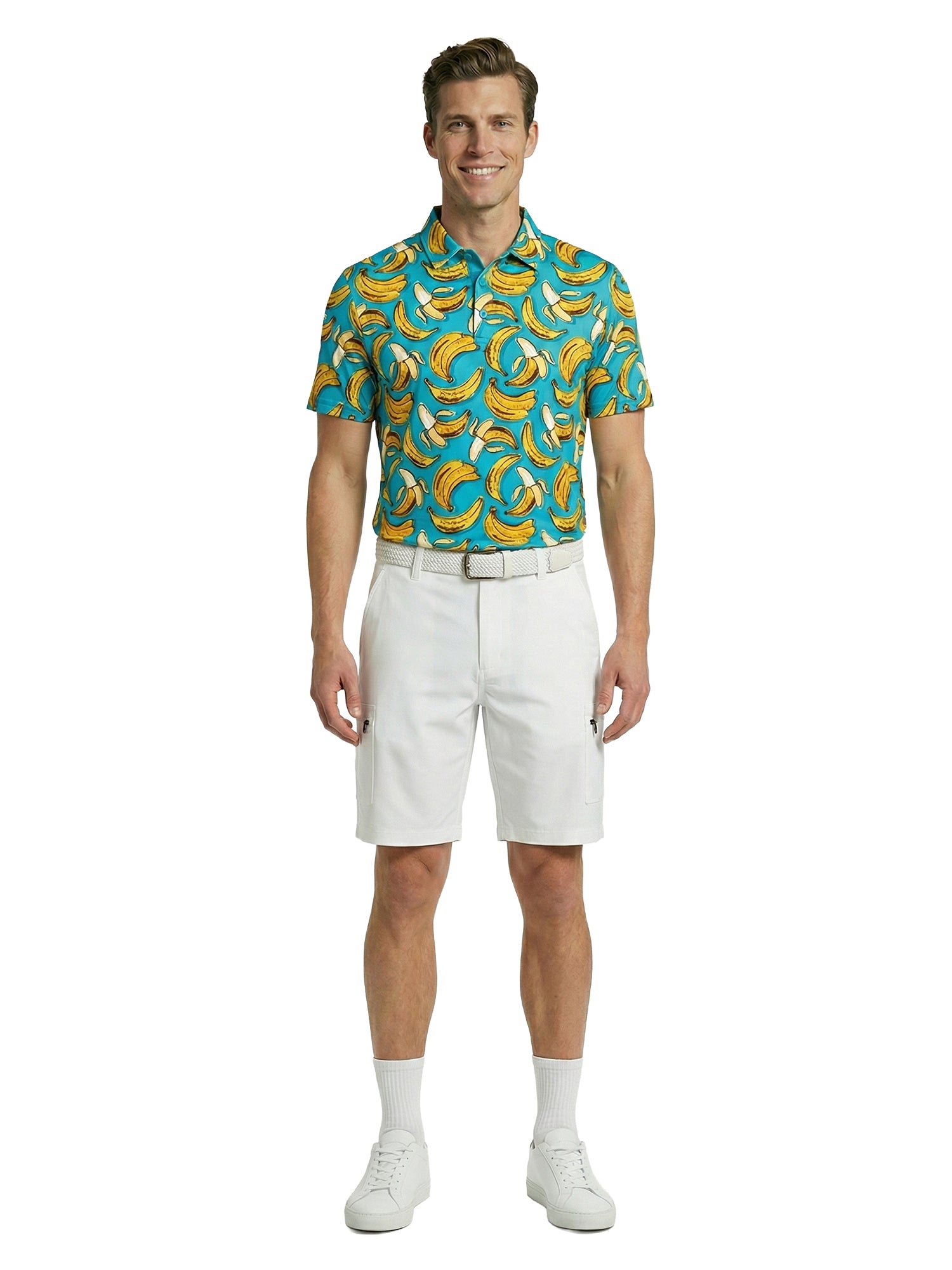 The G.O.A.T. Polo - Bananas - Bachelor Button
