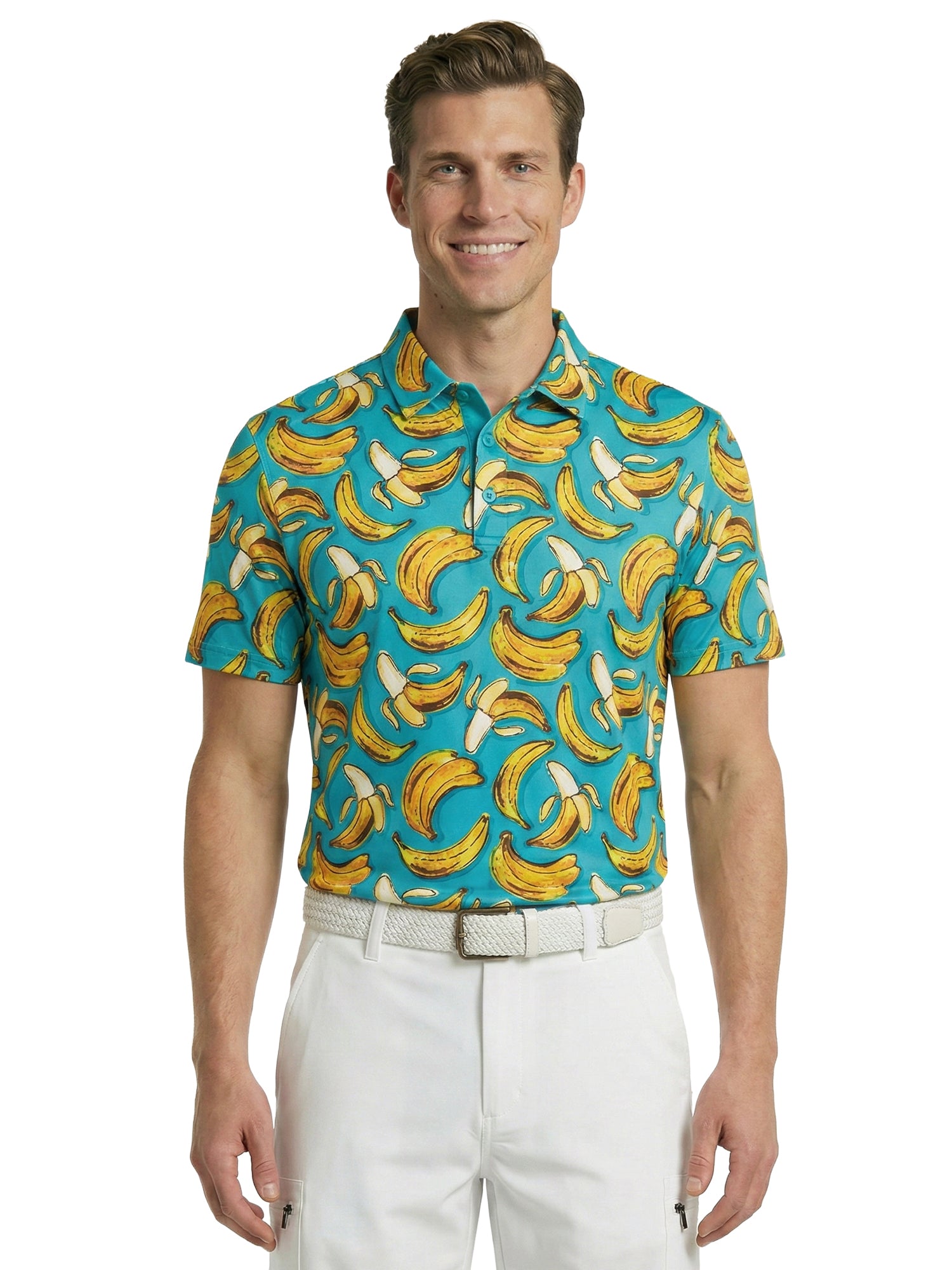 The G.O.A.T. Polo - Bananas - Bachelor Button