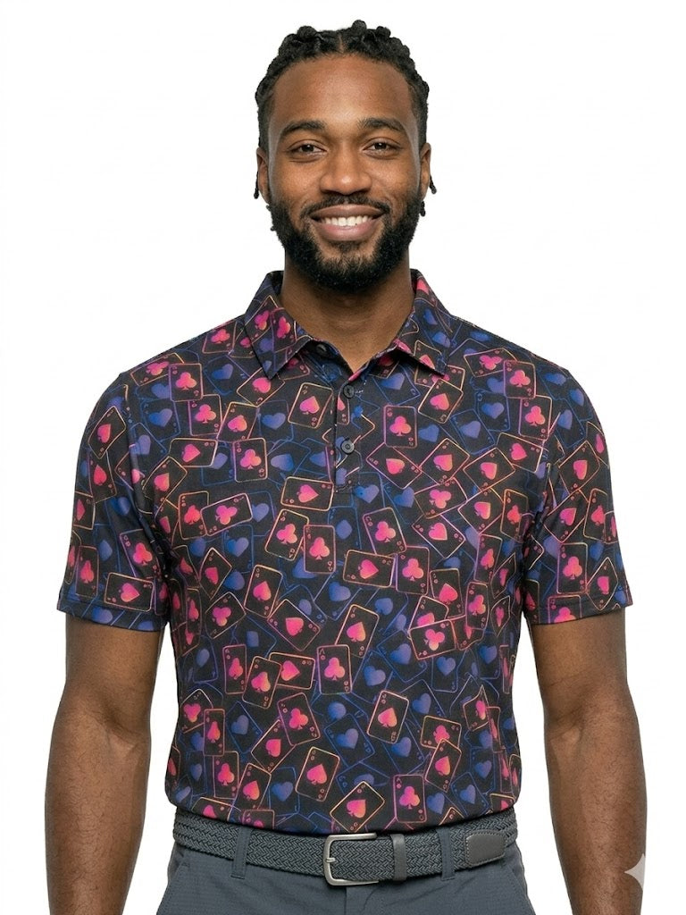 The G.O.A.T. Polo - Aces High - Black