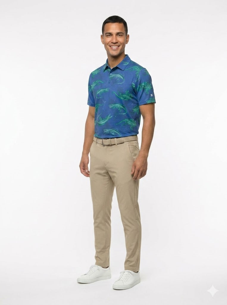 The G.O.A.T. Polo - Alligator Alley - Birdie Blue