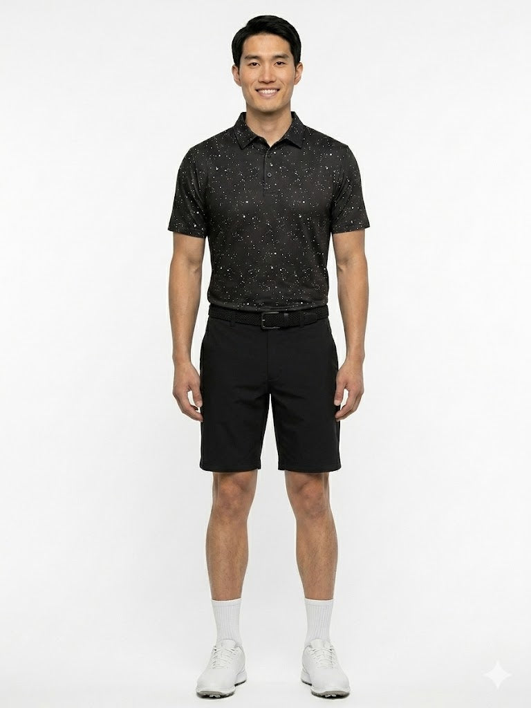 The G.O.A.T. Polo - Splatter - Black