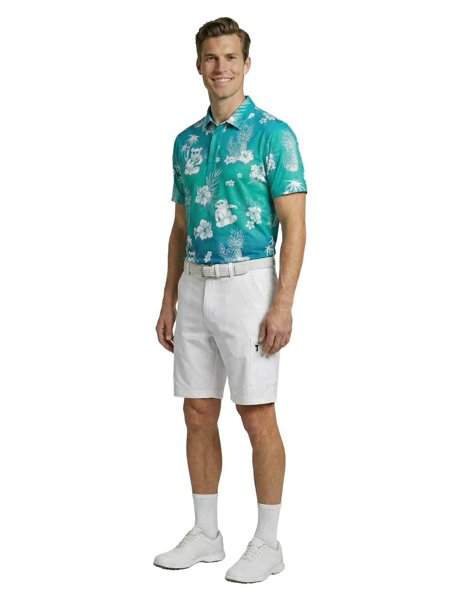 The G.O.A.T. Polo - Ombre Teddy - Mint/Blue