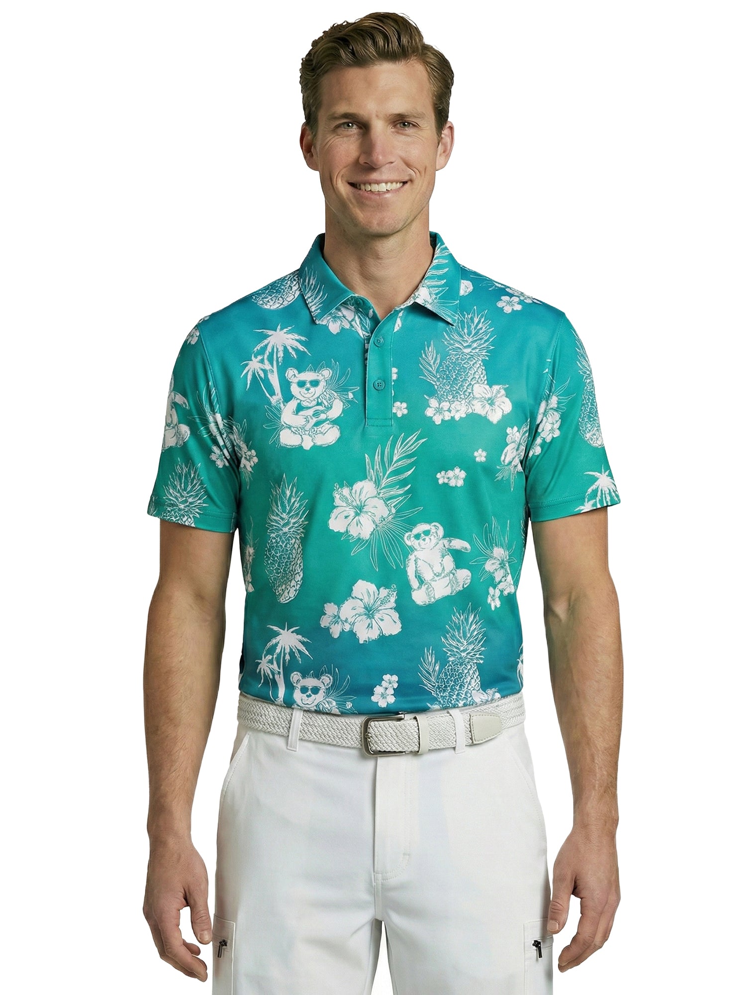 The G.O.A.T. Polo - Ombre Teddy - Mint/Blue