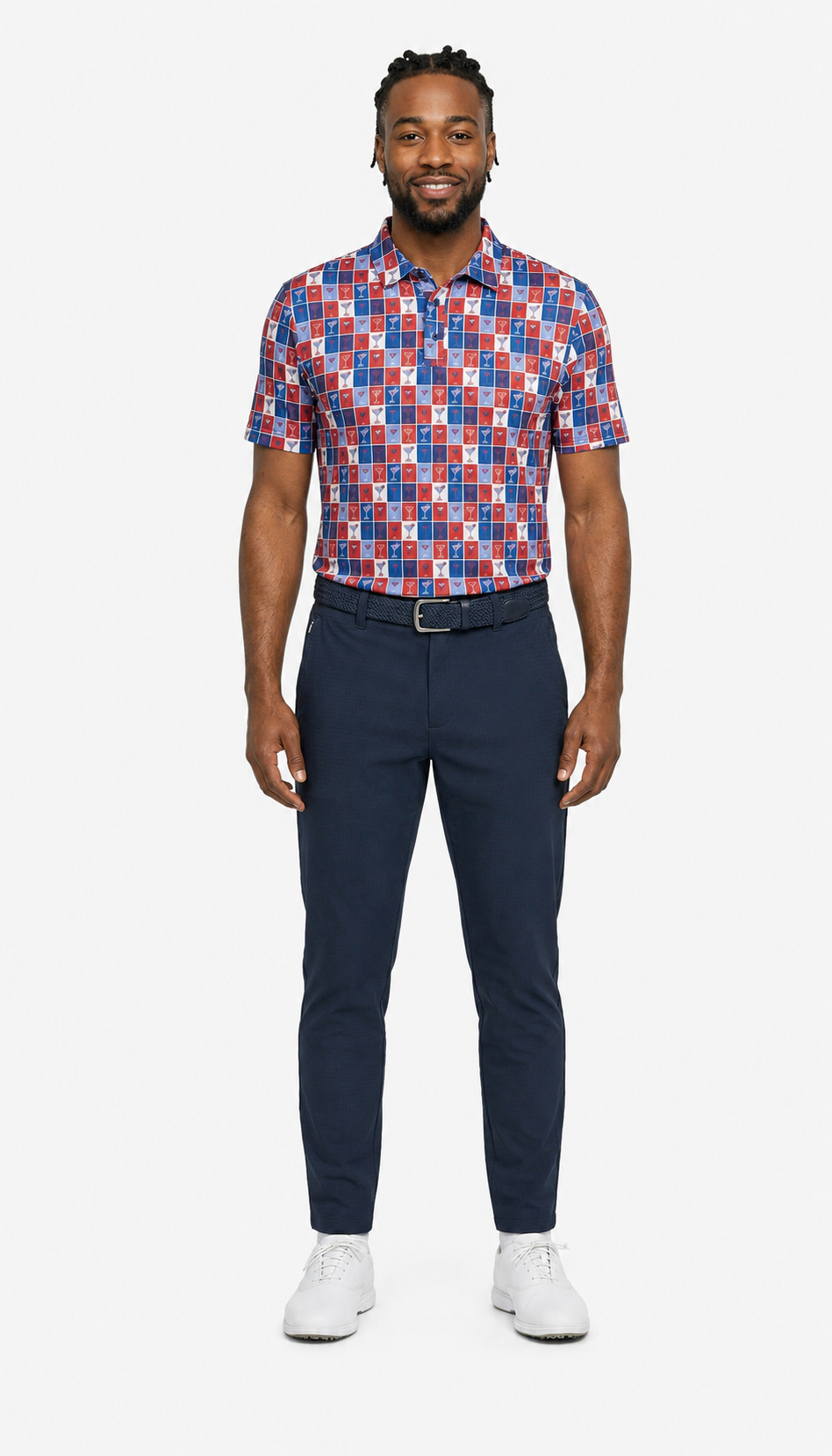 The G.O.A.T. Polo - Pop Art Cocktail - Red/White/Blue