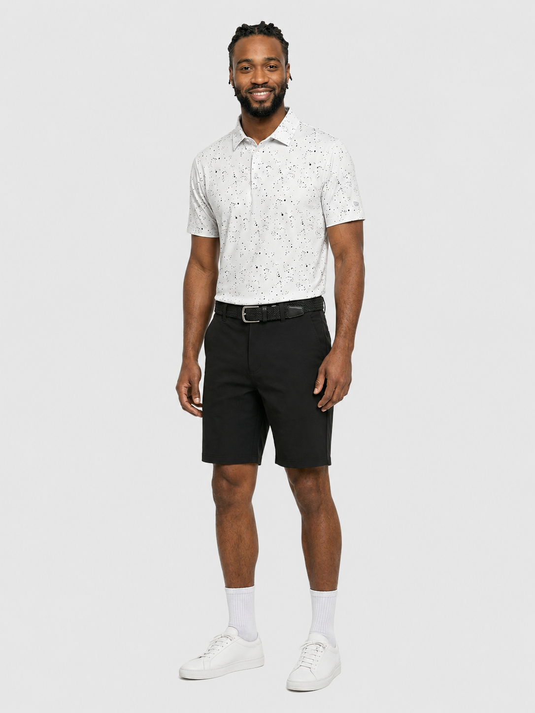 The G.O.A.T. Polo - Splatter - White