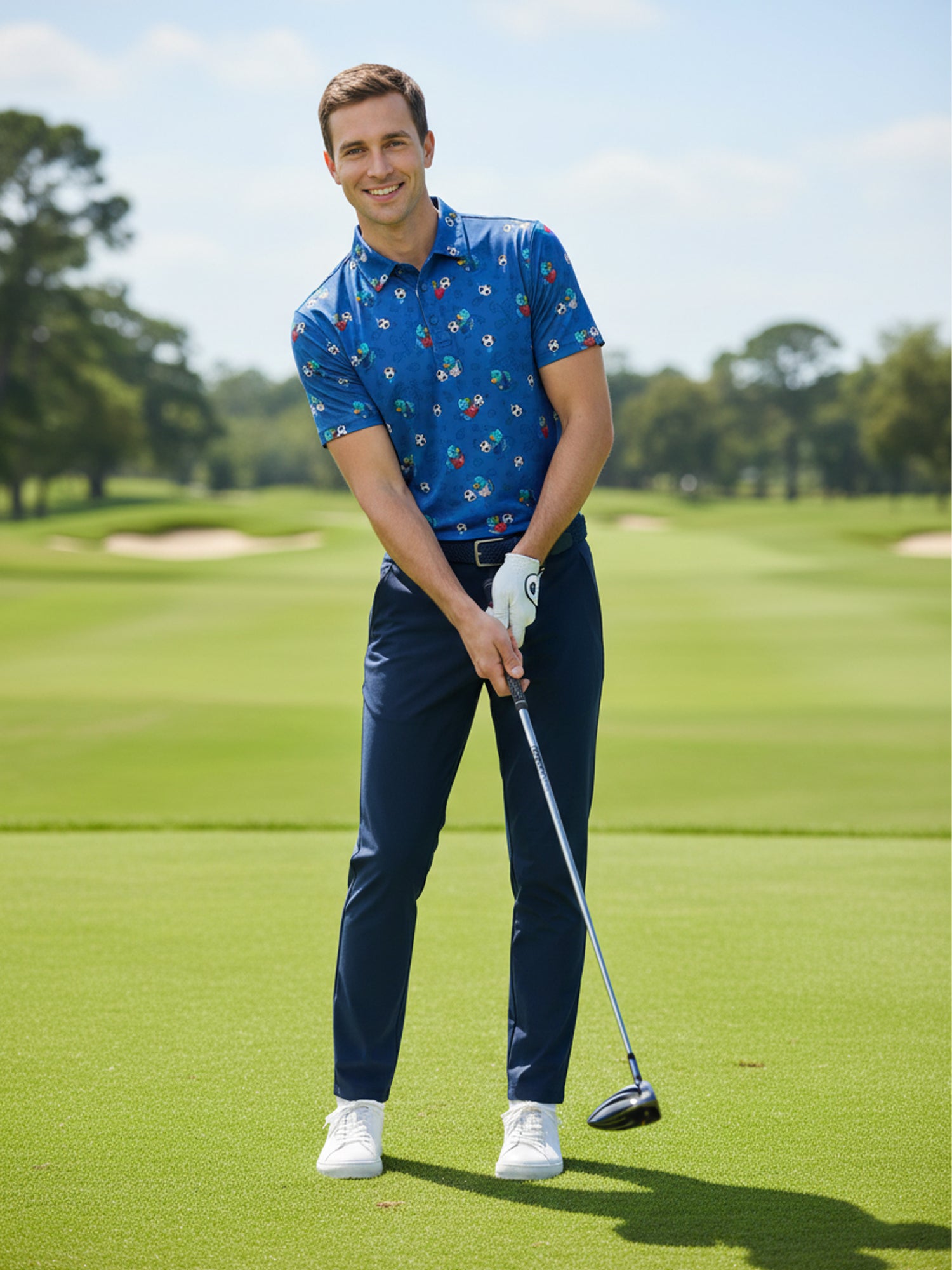 The G.O.A.T. Polo - Team USA - Birdie Blue