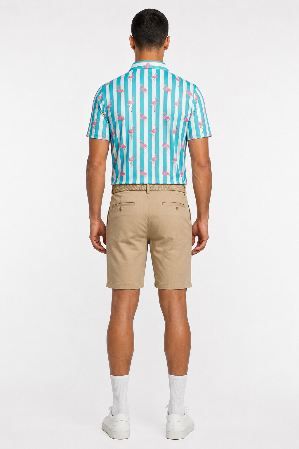 The G.O.A.T. Polo - Beverly Flamingos - Bachelor Button