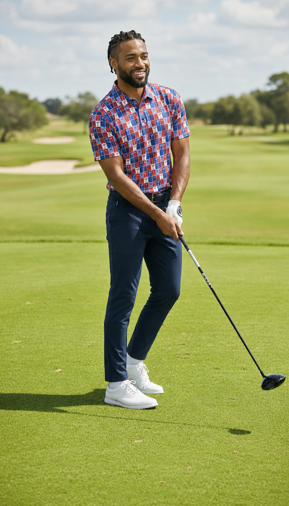 The G.O.A.T. Polo - Pop Art Cocktail - Red/White/Blue