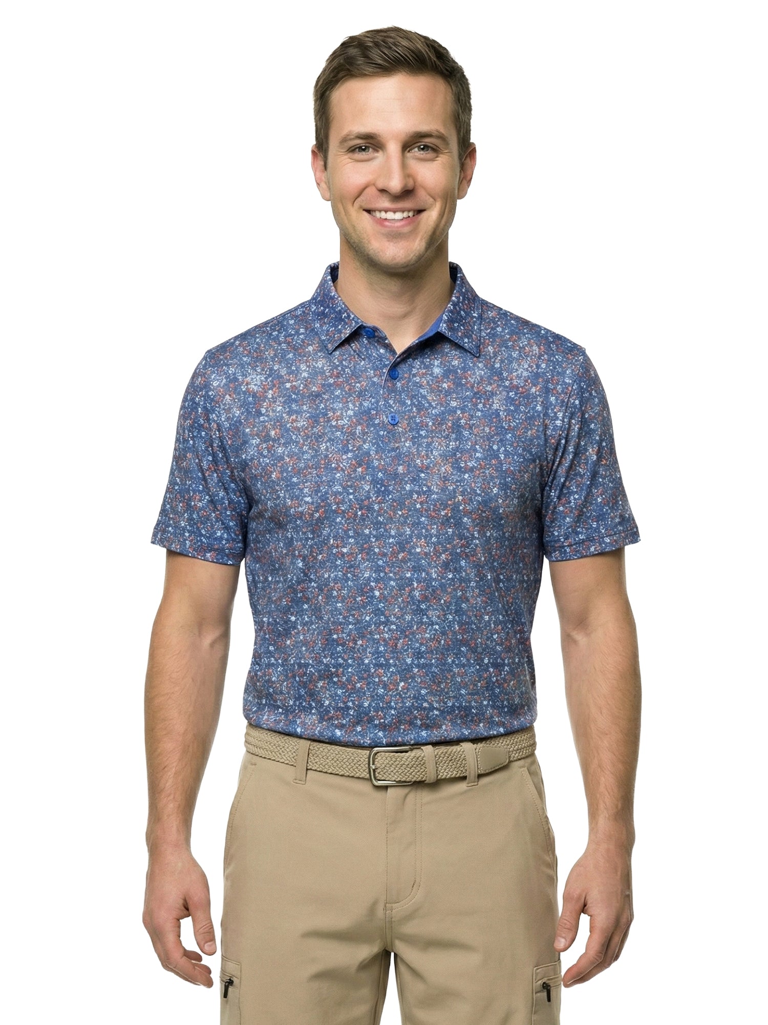 The G.O.A.T. Polo - Liberty Blossoms - Red/White/Blue
