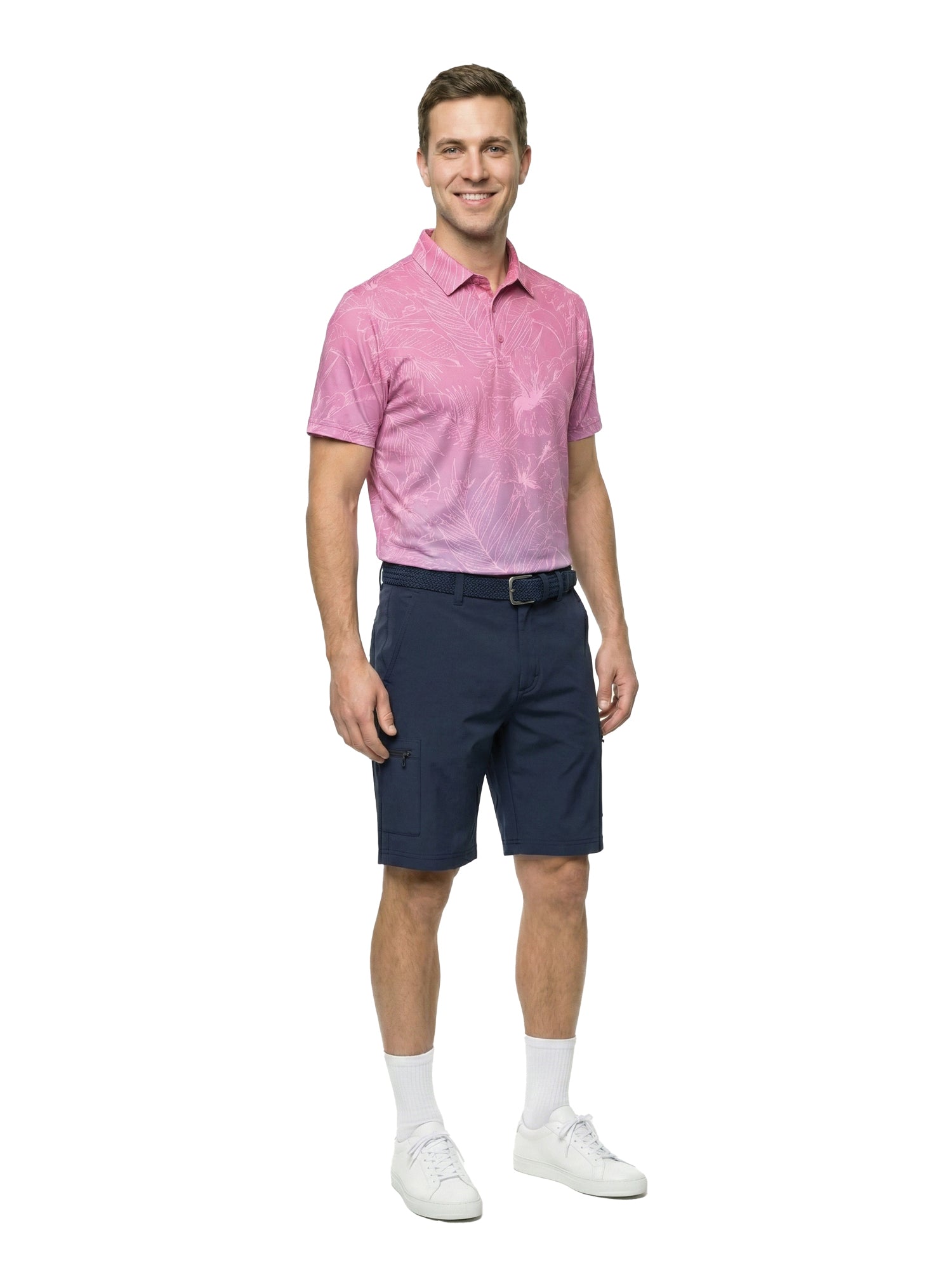 The G.O.A.T. Polo - Hibiscus Tropical - Hot Pink