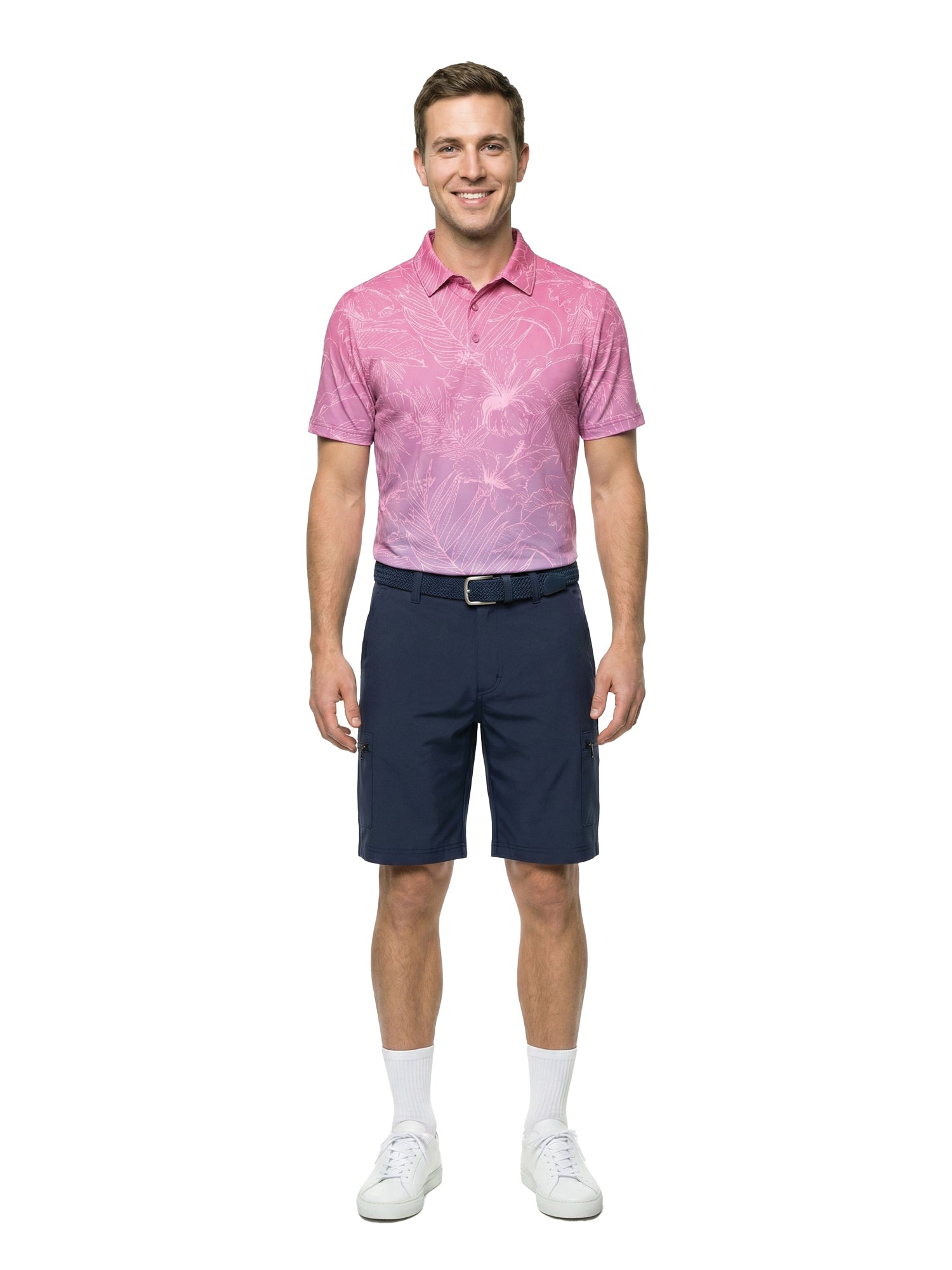 The G.O.A.T. Polo - Hibiscus Tropical - Hot Pink