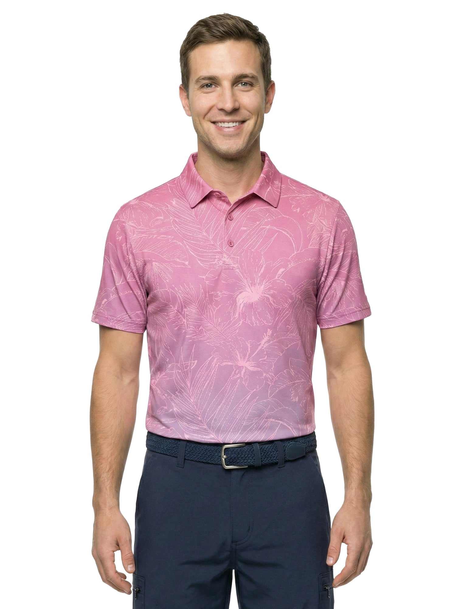 The G.O.A.T. Polo - Hibiscus Tropical - Hot Pink