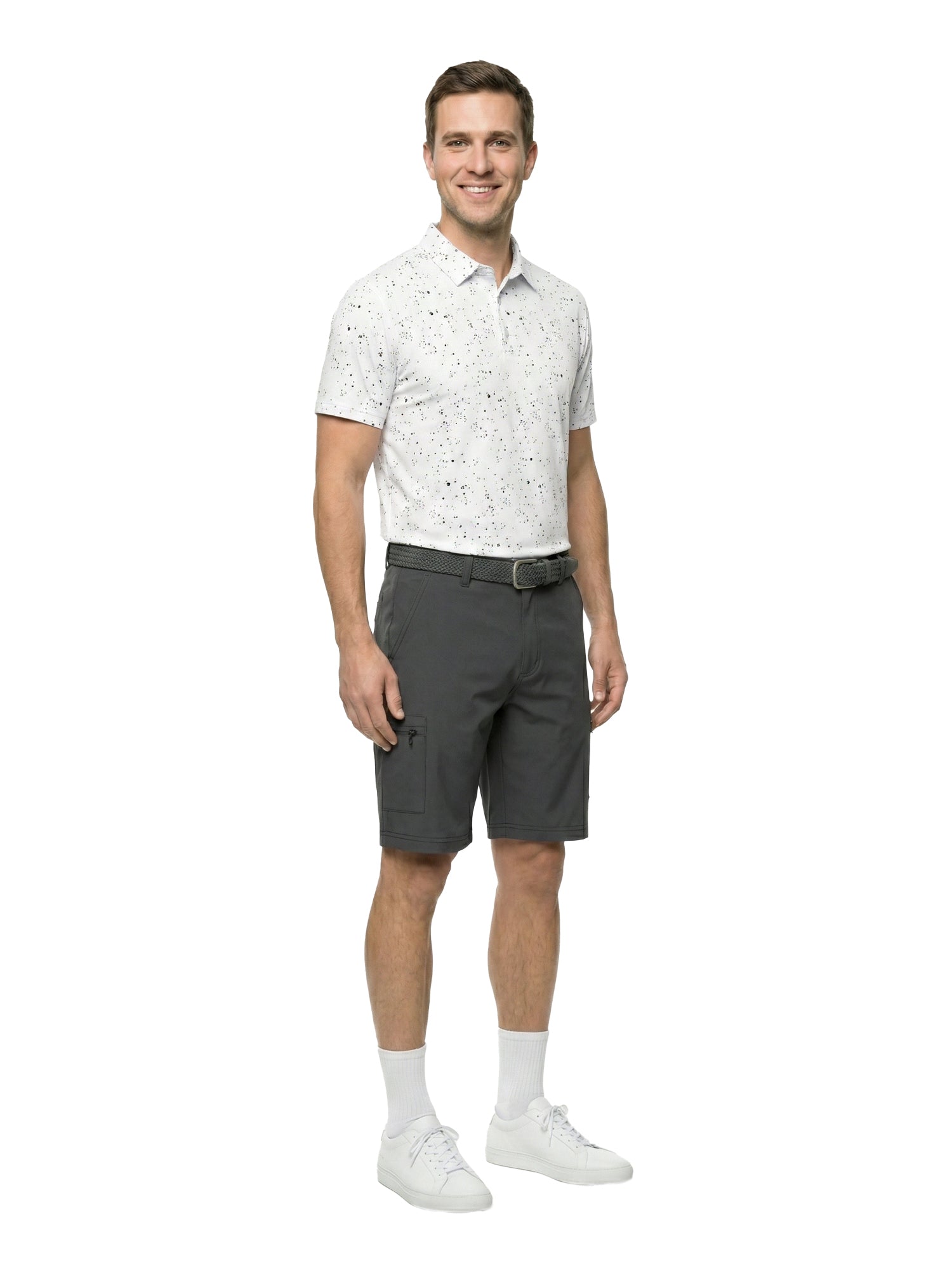 The G.O.A.T. Polo - Splatter - White