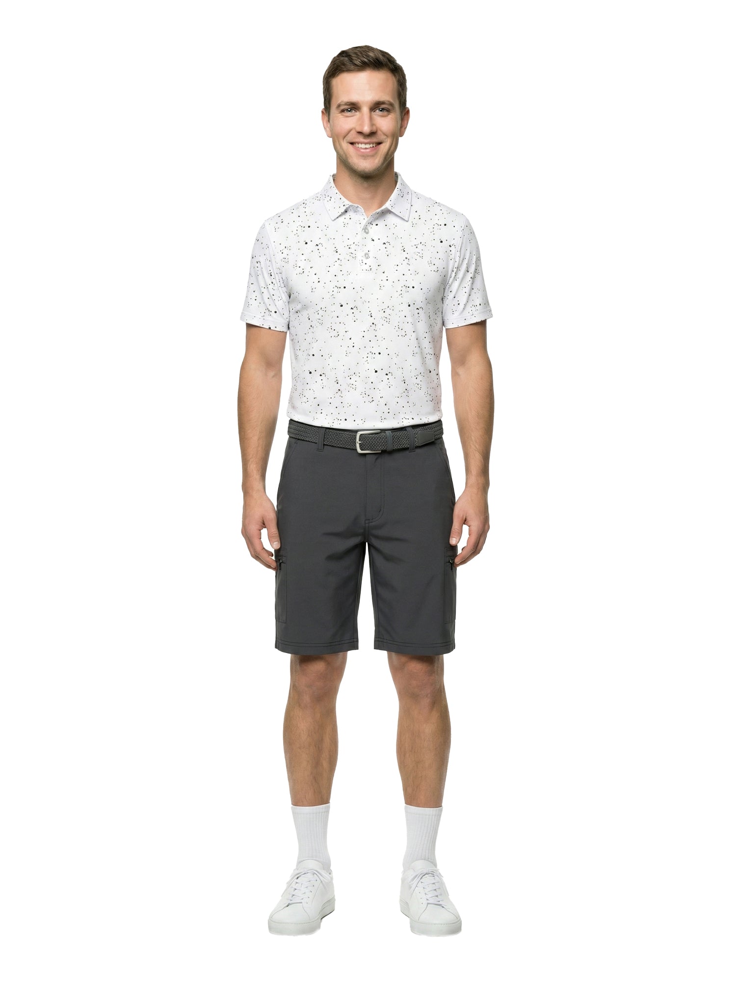 The G.O.A.T. Polo - Splatter - White