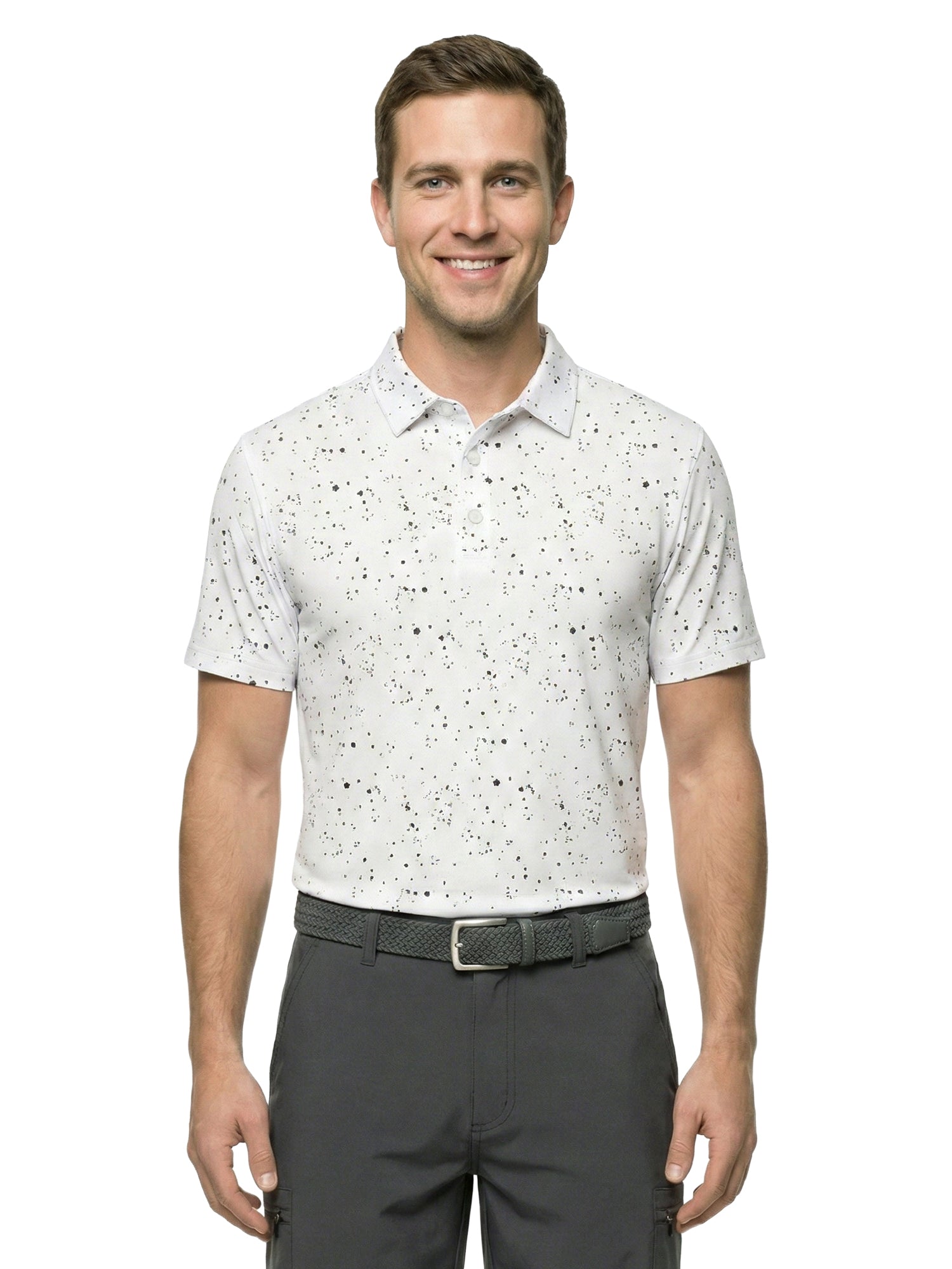 The G.O.A.T. Polo - Splatter - White
