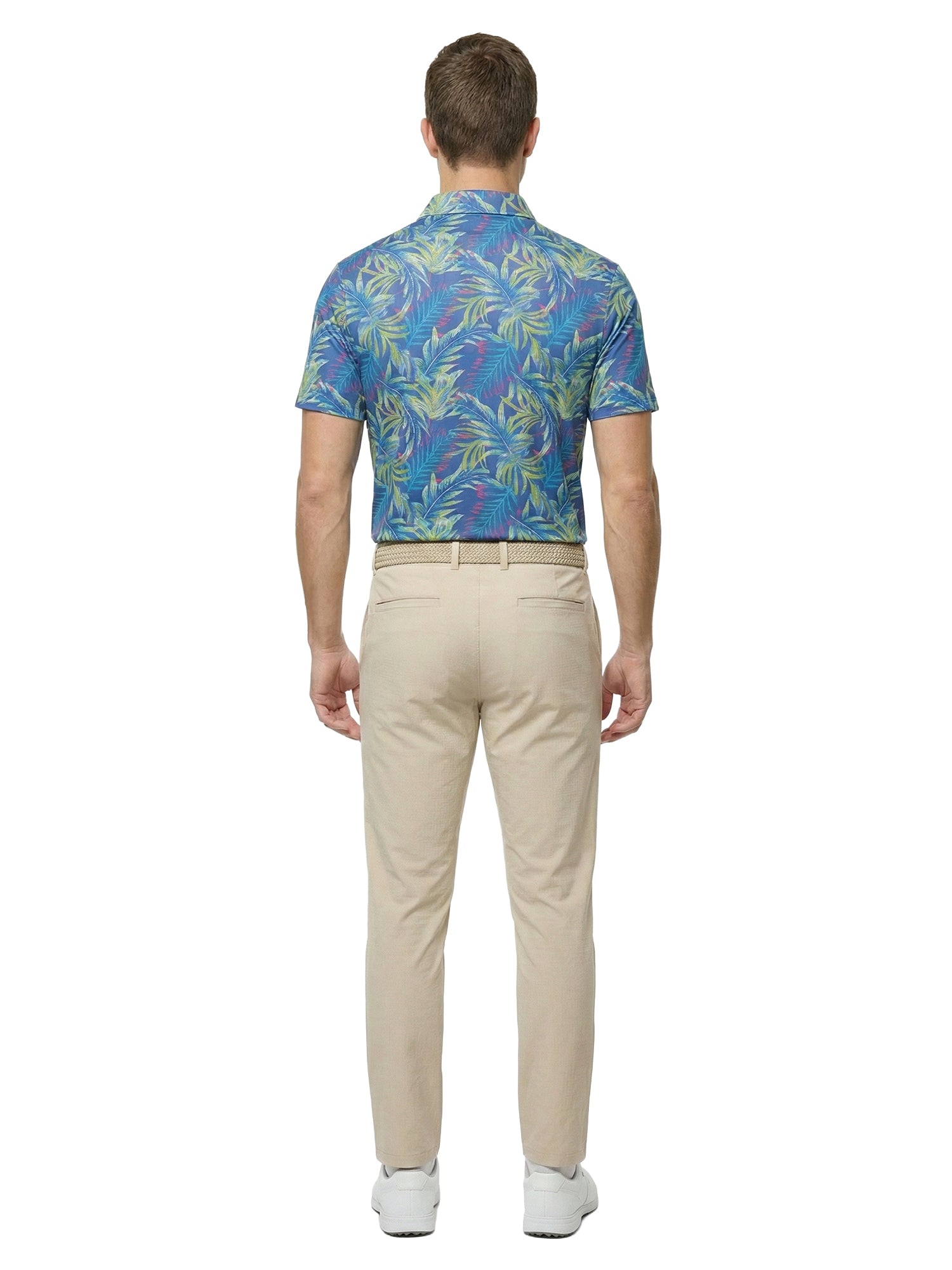 The G.O.A.T. Polo - Jungle Glow - Birdie Blue