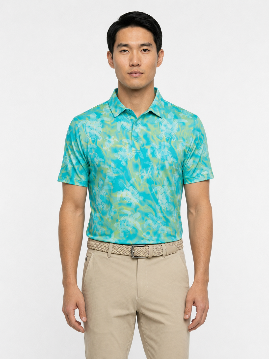 The G.O.A.T. Polo - Turtles - Aqua