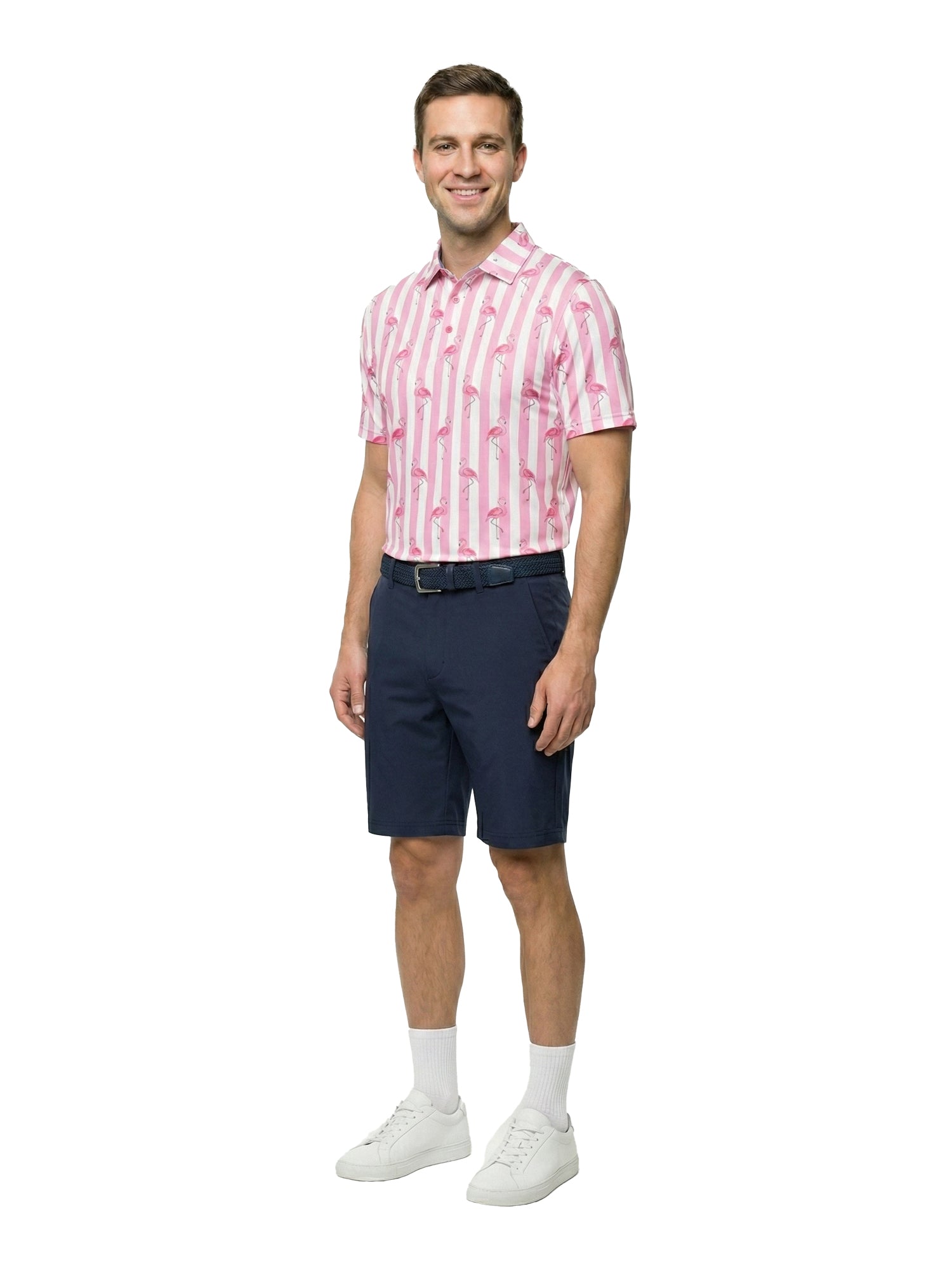 The G.O.A.T. Polo - Beverly Flamingos - Fuschia Pink