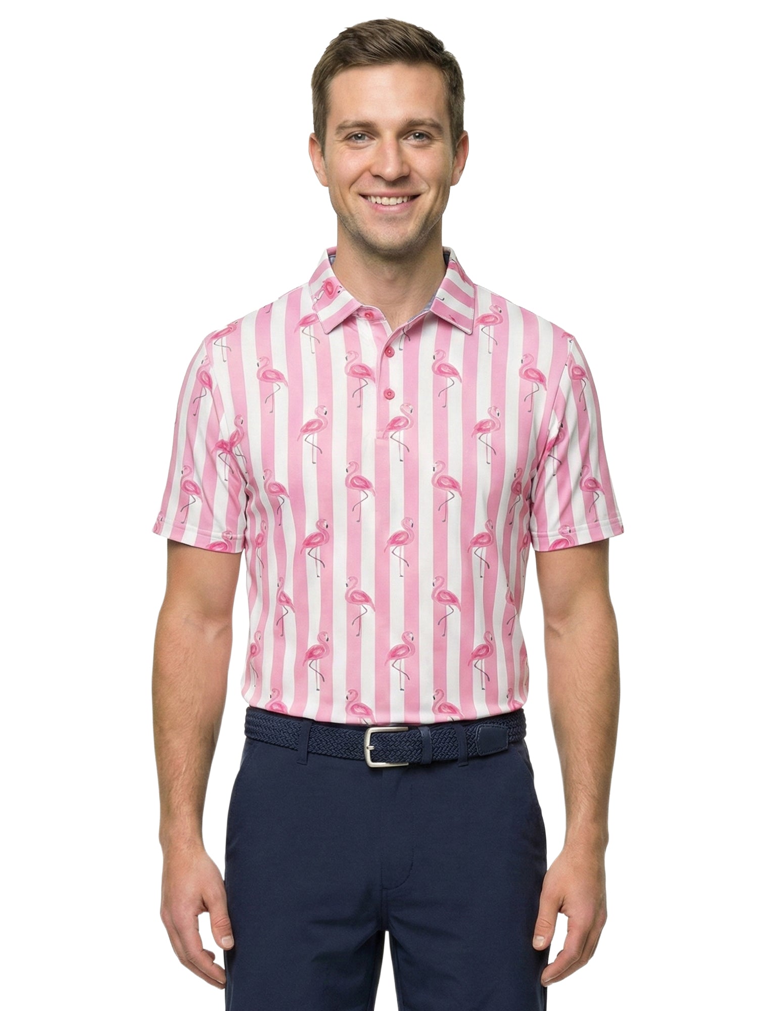 The G.O.A.T. Polo - Beverly Flamingos - Fuschia Pink