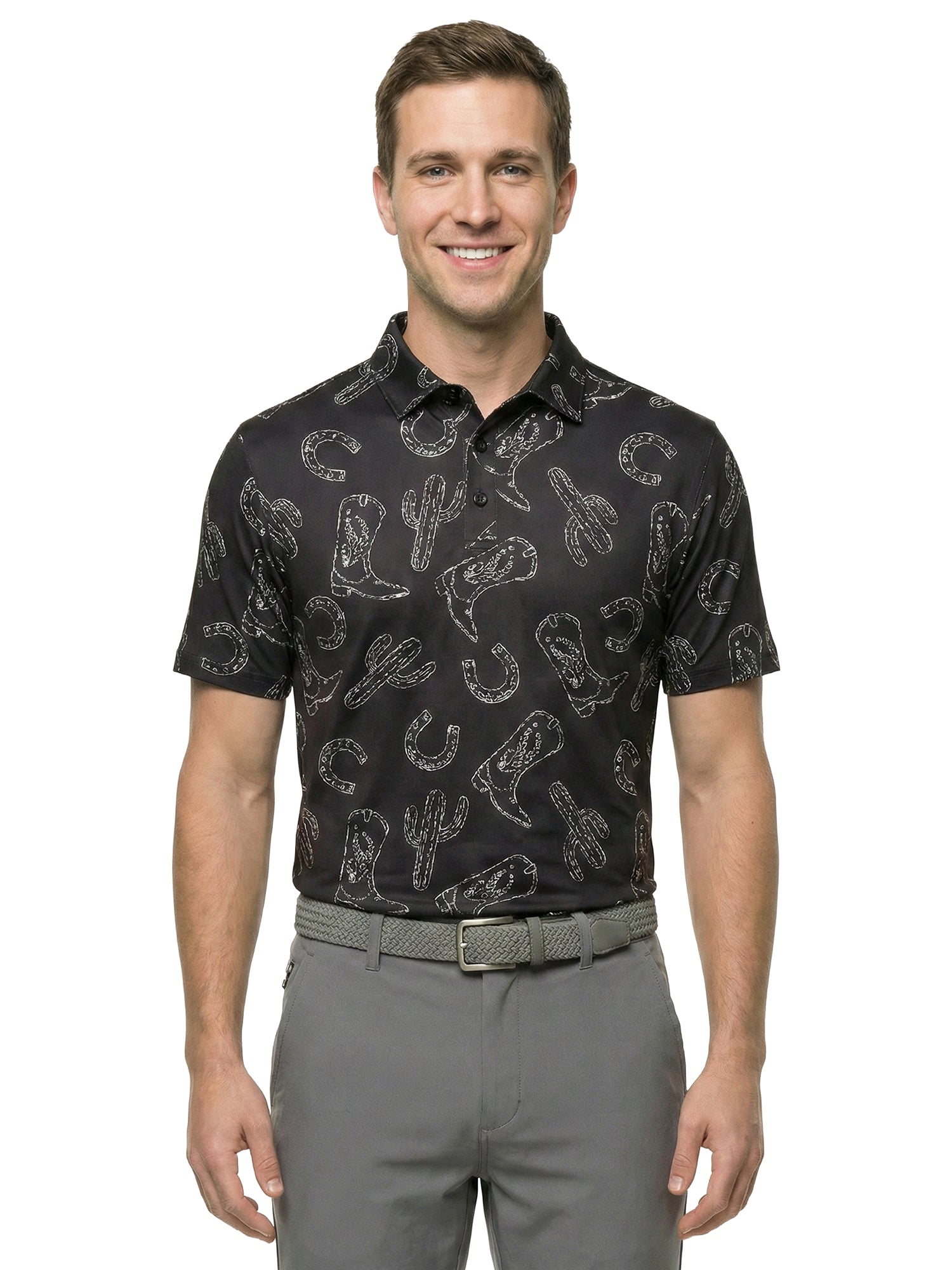 The G.O.A.T. Polo - Cowboy Magic - Black