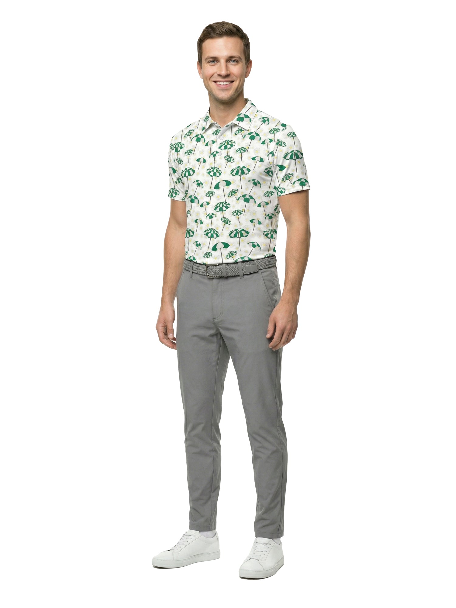 The G.O.A.T. Polo - April Showers - White